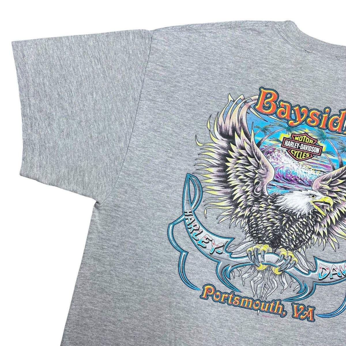 Harley Davidson Vintage 2000 Harley Davidson Portsmouth Virginia Eagle Tee Size US L / EU 52-54 / 3 - 13 Thumbnail