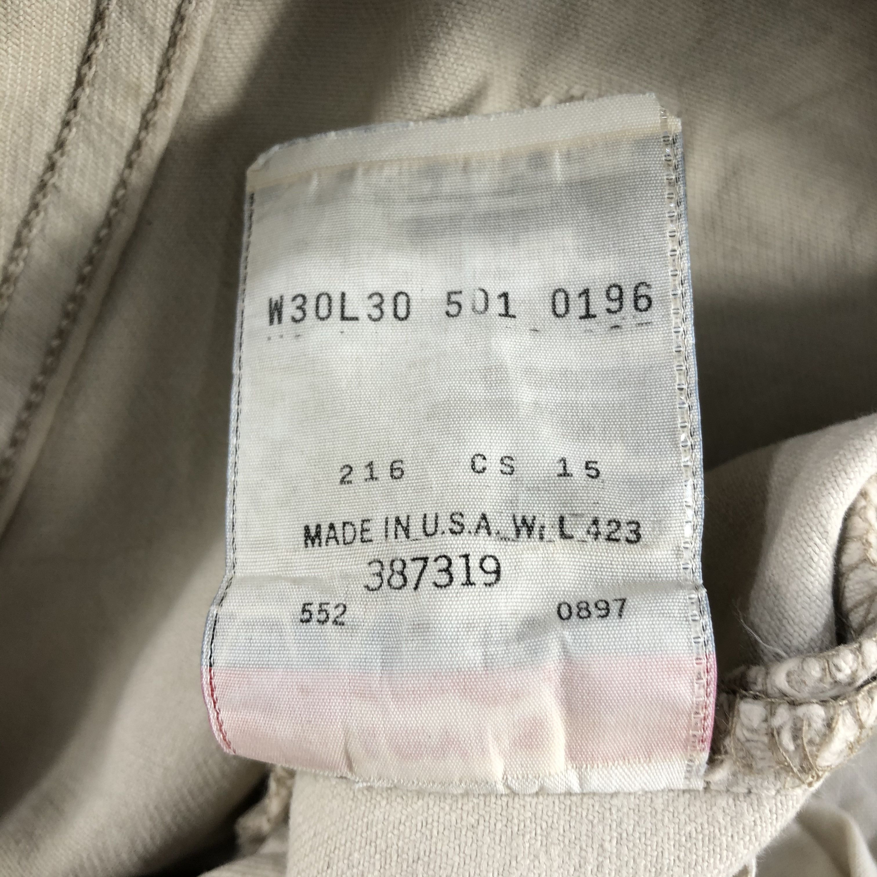 Levi's × Vintage Vintage 90s Light Wash Levis 501 Jeans-JM2519 Size US 30 / EU 46 - 15 Thumbnail