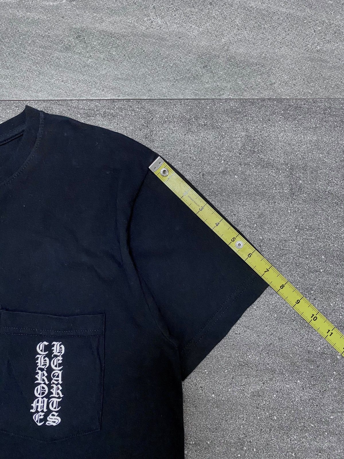 Chrome Hearts FREE TAX! Multi Cross Cemetery Scroll Logo Pocket Tee ...
