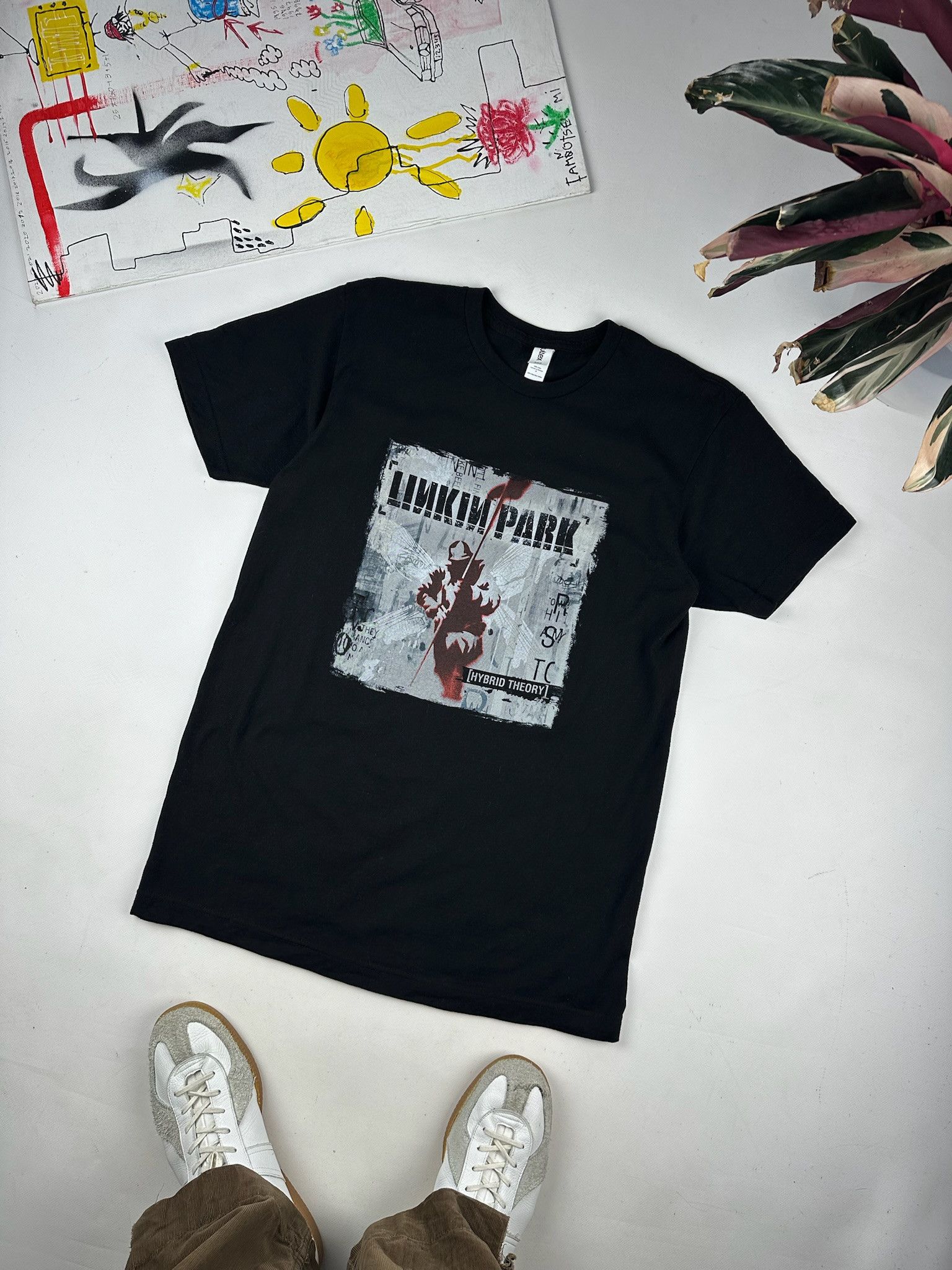 Band Tees Linkin Park Hybrid Theory Album Rock Band Tee M Size US M / EU 48-50 / 2 - 2 Thumbnail