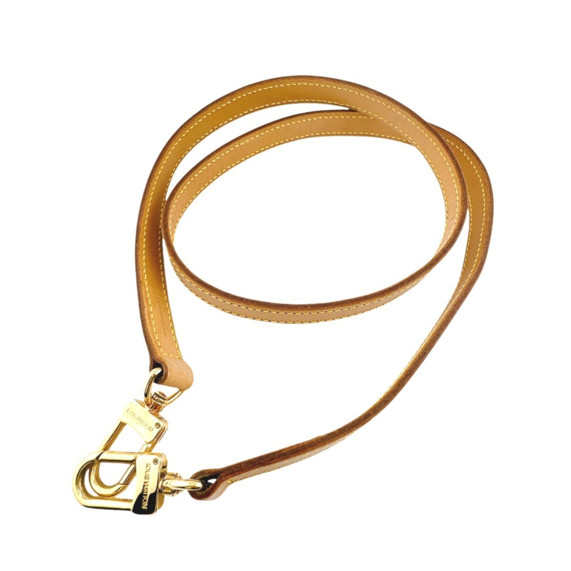 Louis Vuitton Shoulder Strap Tanned Leather Accessory J00142 Beige