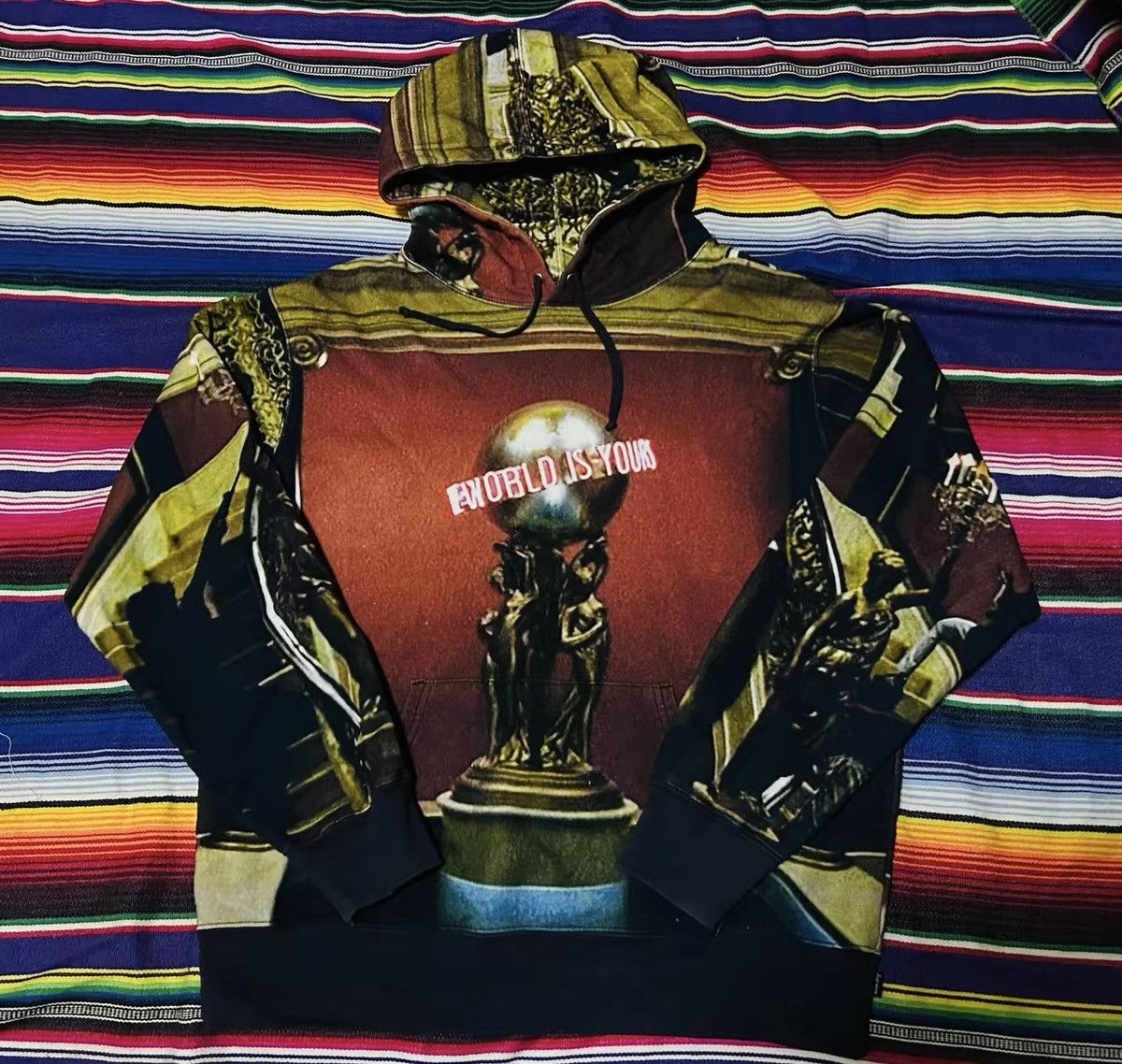 Supreme scarface world is yours hoodie hood sweatershirt