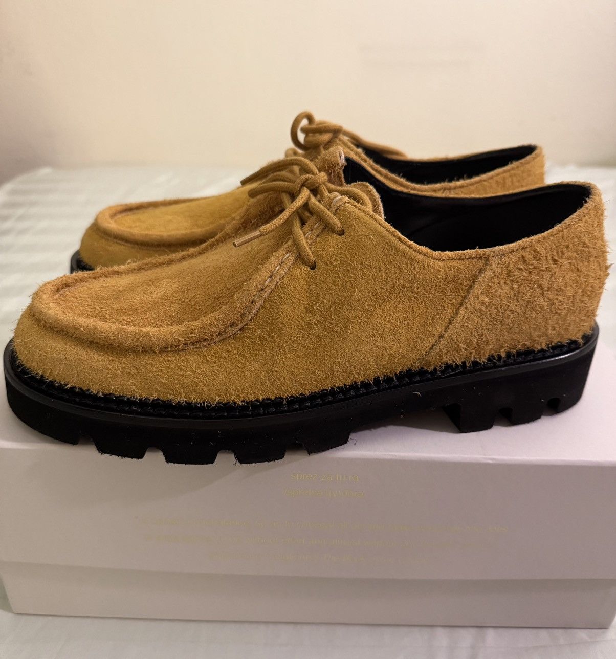 Collegium Collegium Pillar Moc-Toe Derby Shoe Wheat 43 Size US 10 / EU 43 - 3 Thumbnail