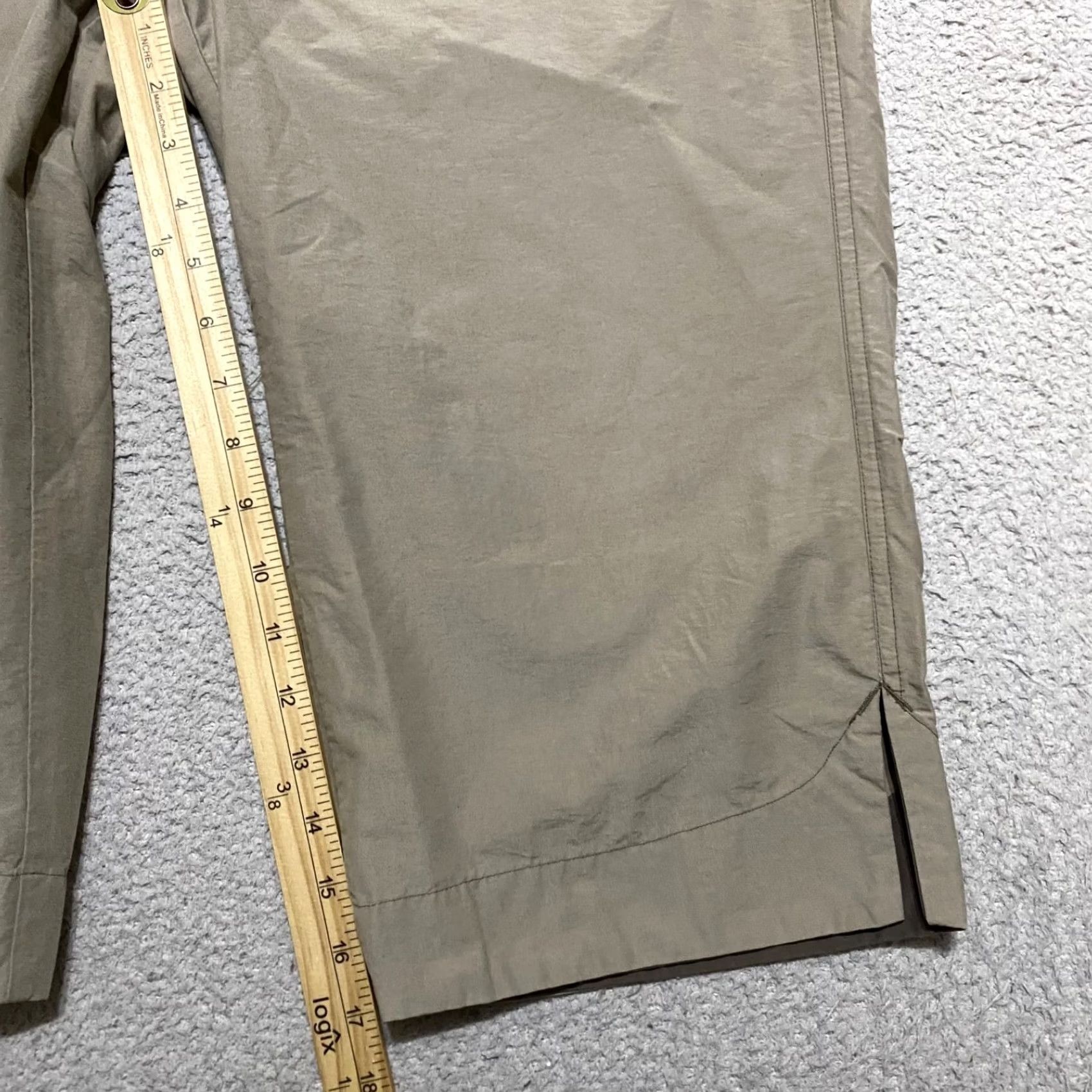 Vintage Columbia Pants Womens L Beige Capri Outdoor Hiking Cotton Nylon Mid Rise Size 36" / US 14 / IT 50 - 6 Thumbnail