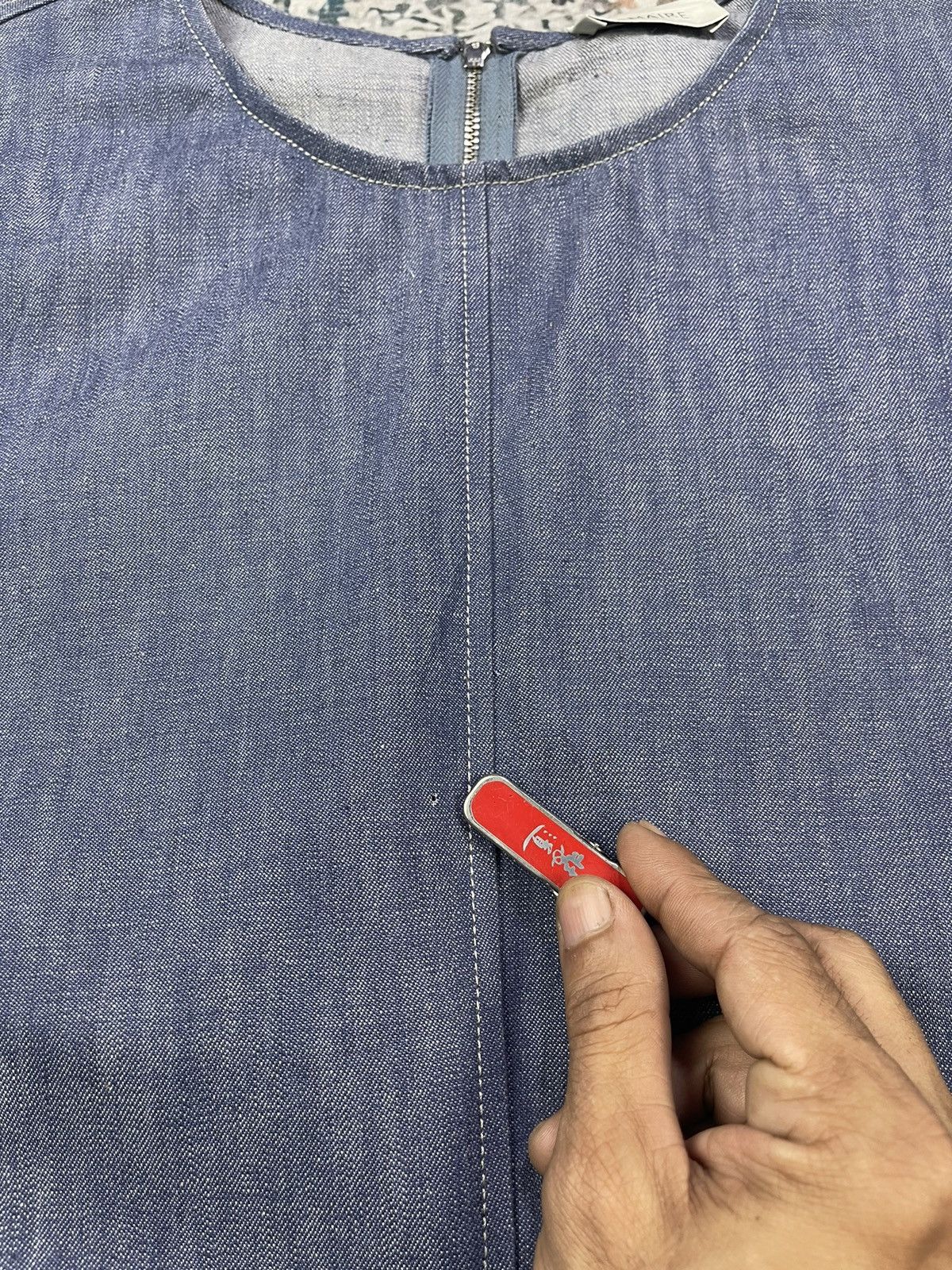 Lemaire Plastron Chambray Denim Jackets