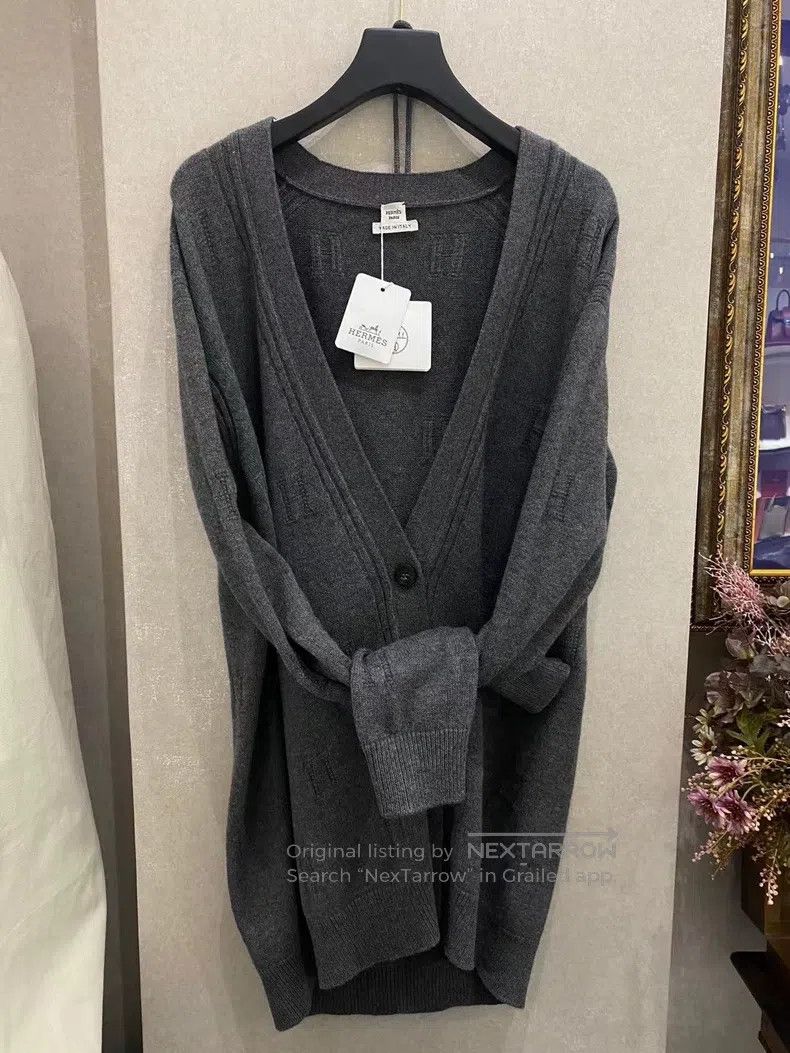 Hermes Hermes Classic unisex wool/cashmere cardigan Size XS / US 0-2 / IT 36-38 - 1 Thumbnail