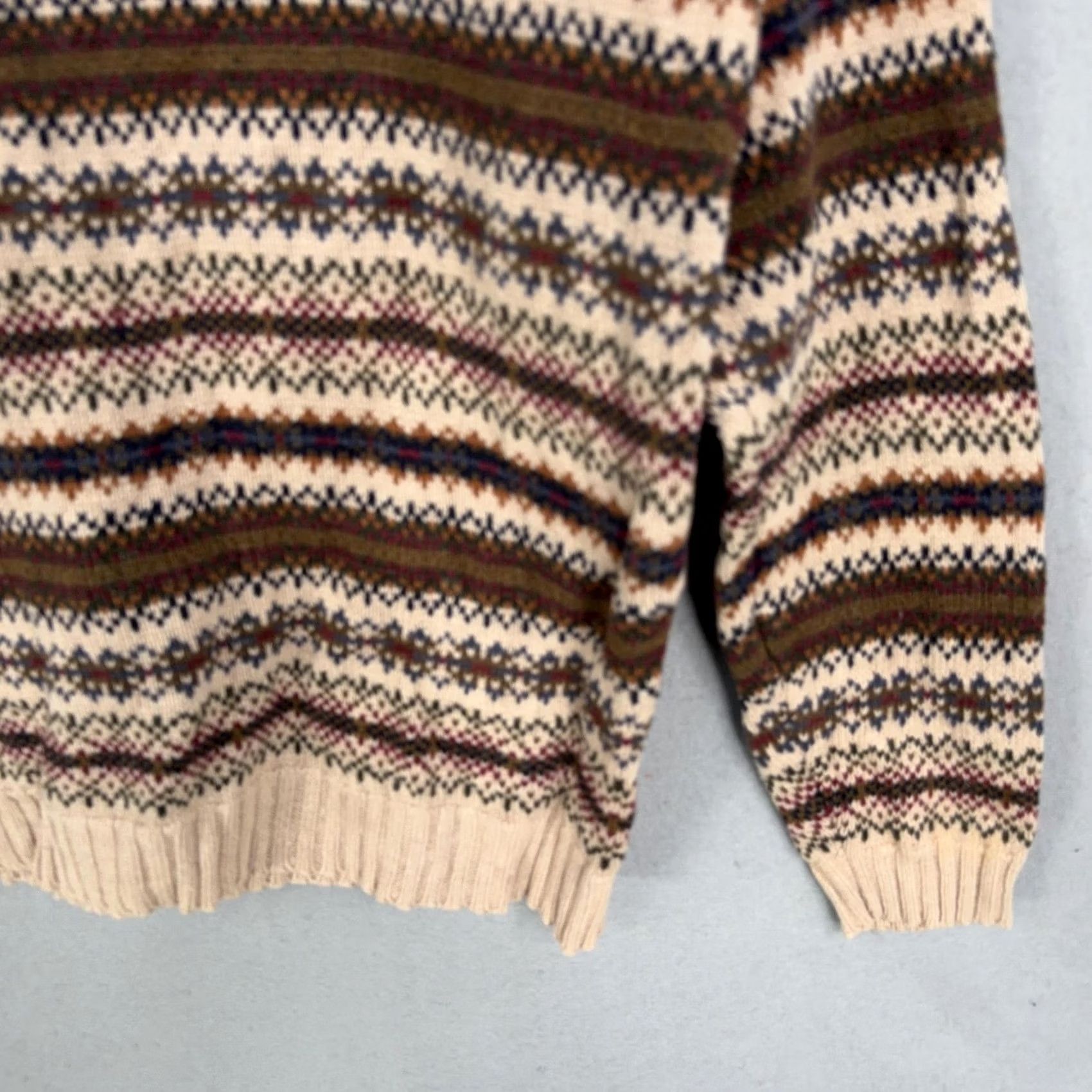 Aeropostale VINTAGE Aeropostale Sweater Mens Large Fair Isle Crewneck Knit 90s Grandpa Cosby Size US L / EU 52-54 / 3 - 3 Thumbnail