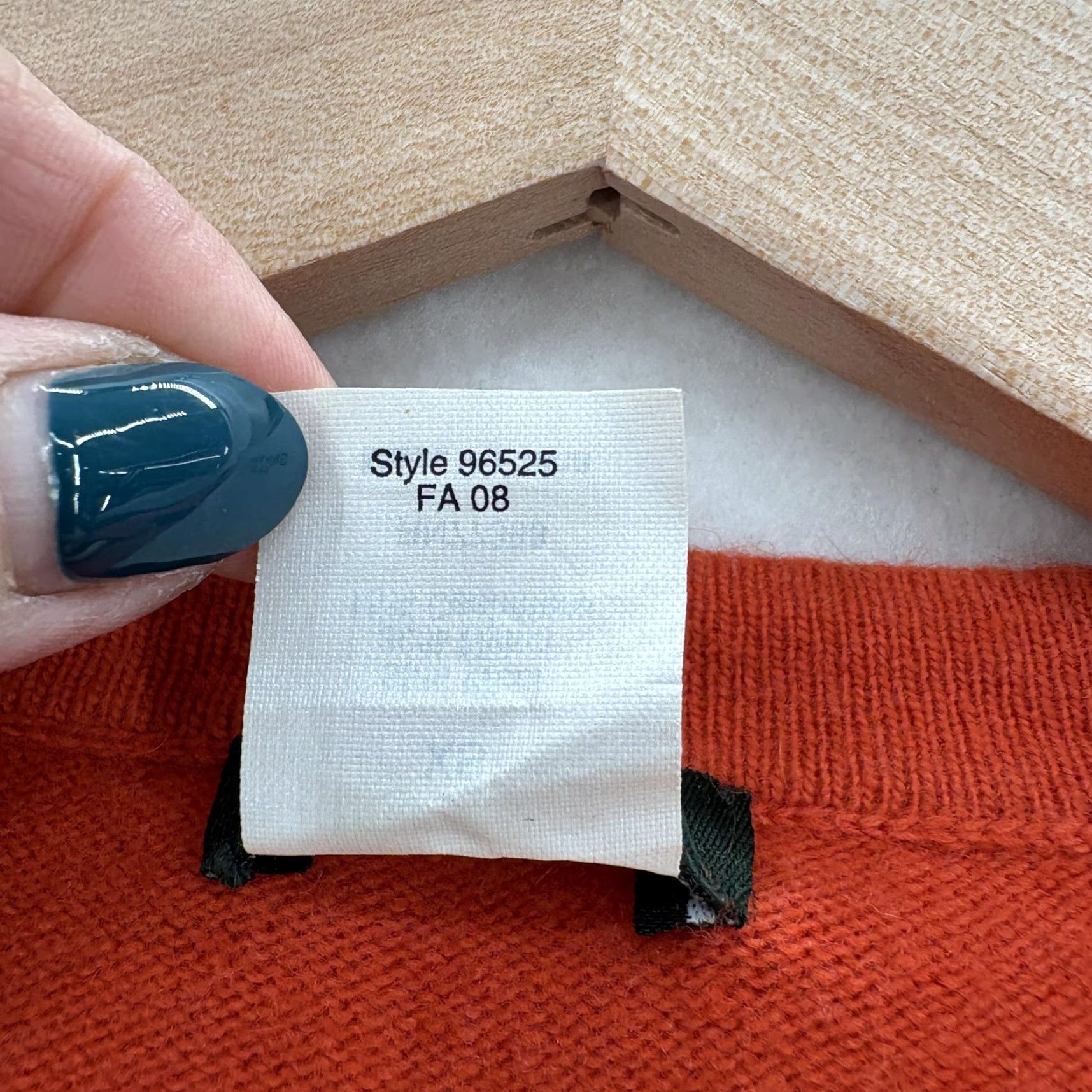 J.Crew J.CREW Sweater Tunic Womens XS Orange Wool Nylon Cashmere Square Neck 3/4 Sleeve Size XS / US 0-2 / IT 36-38 - 5 Thumbnail