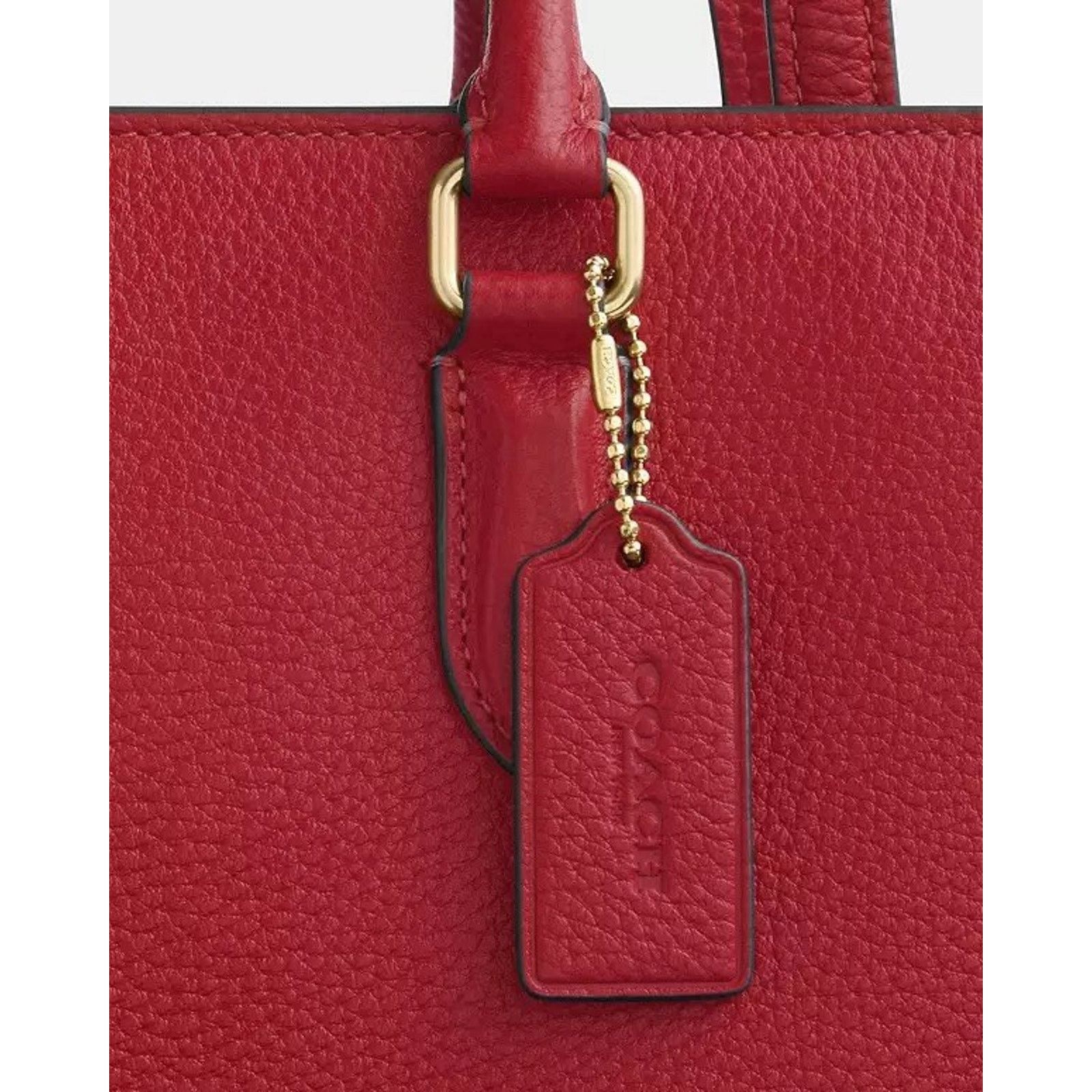 Coach NWT Bundle Coach Maggie Tote CY666 Red & Long Charm Chain Size ONE SIZE - 17 Thumbnail
