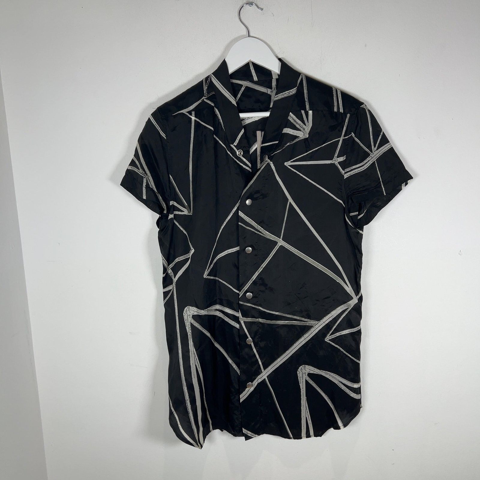 Rick Owens Rick Owens EDFU SS23 Larry Linen Snap Button Shirt 