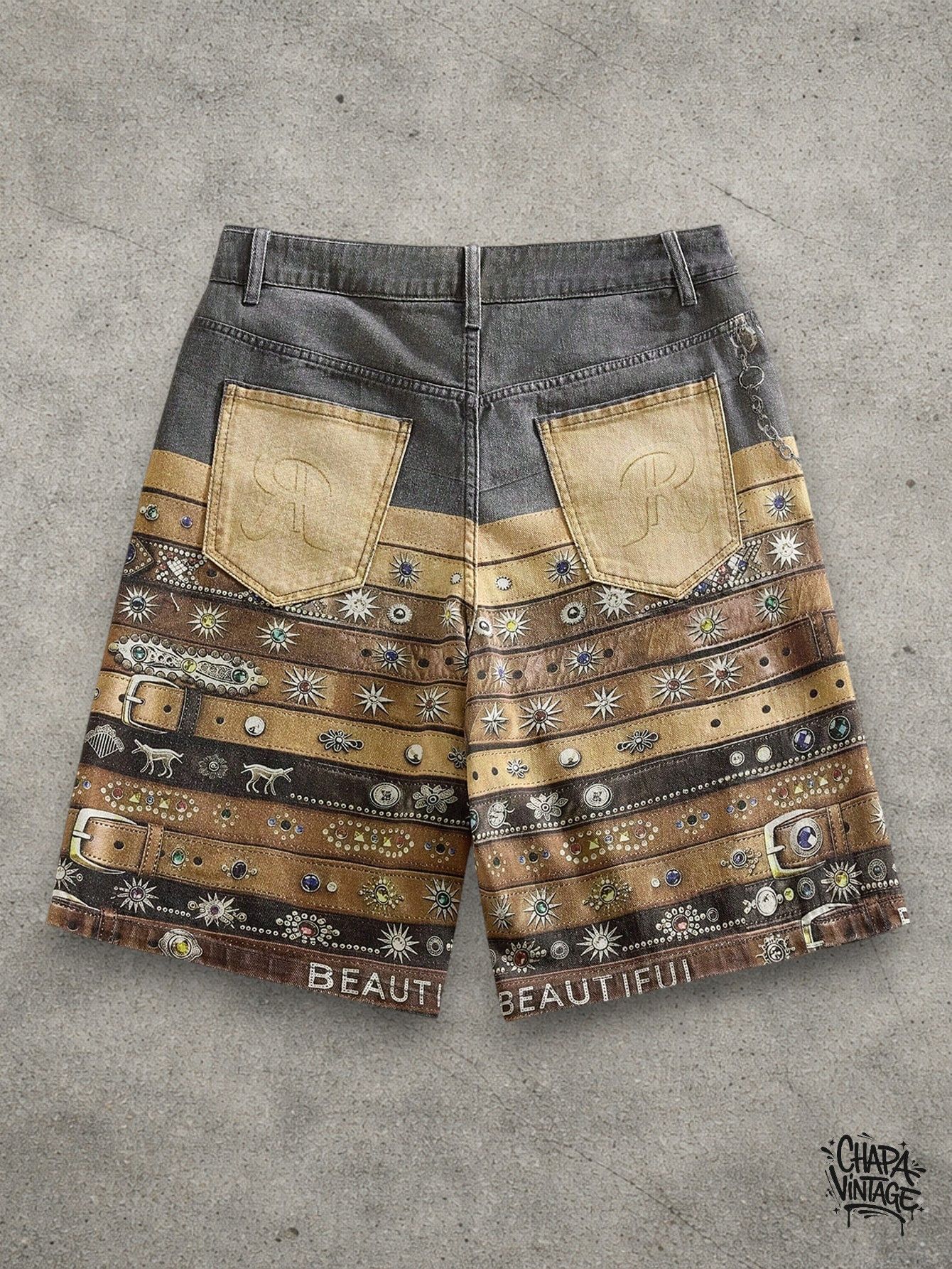 Japanese Brand Jeans unique shorts Size US 32 / EU 48 - 2 Thumbnail