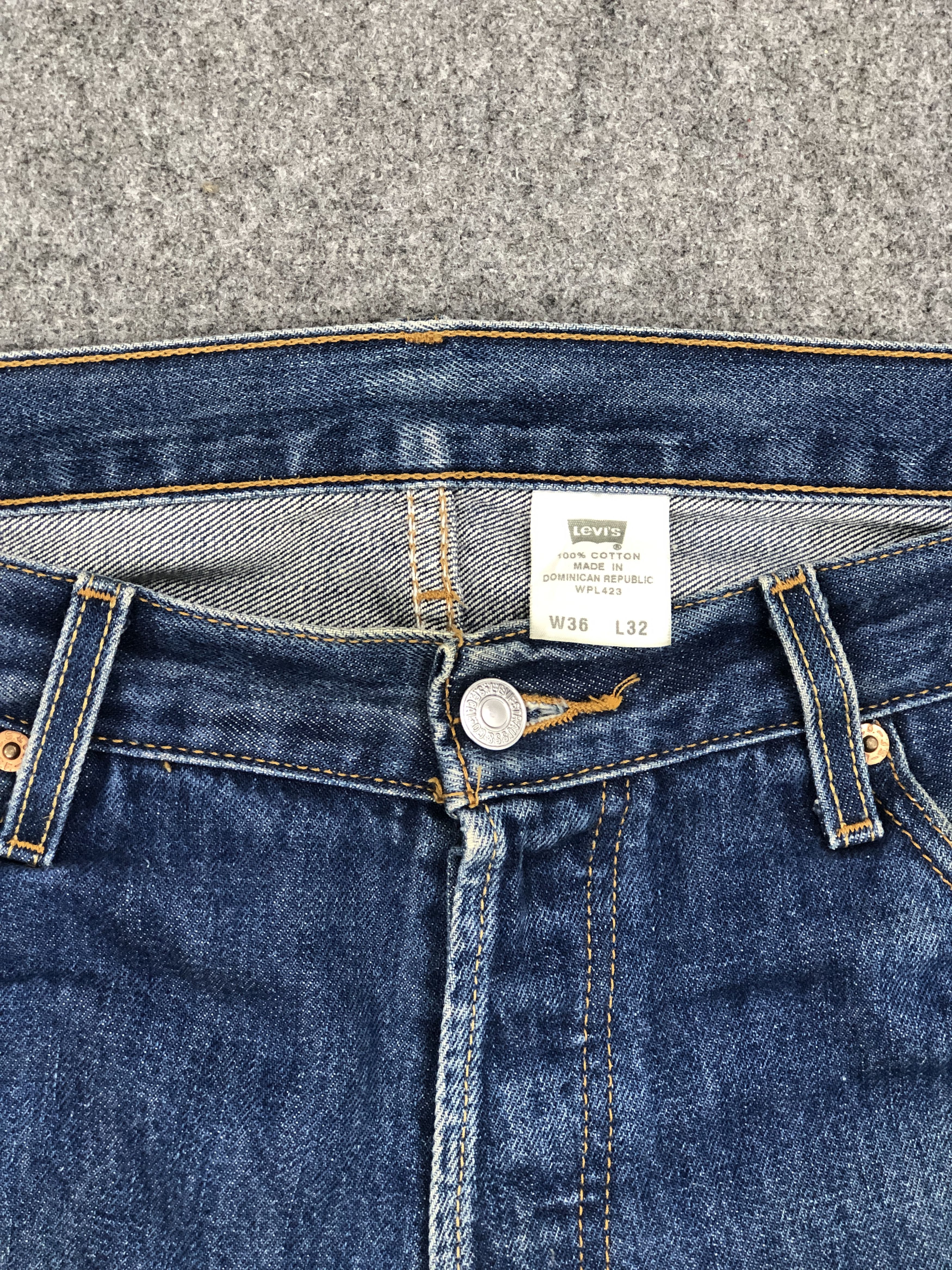 Levi's Distressed Vintage Levis 501 Faded Blue Jeans DP2297 Size US 34 / EU 50 - 3 Thumbnail