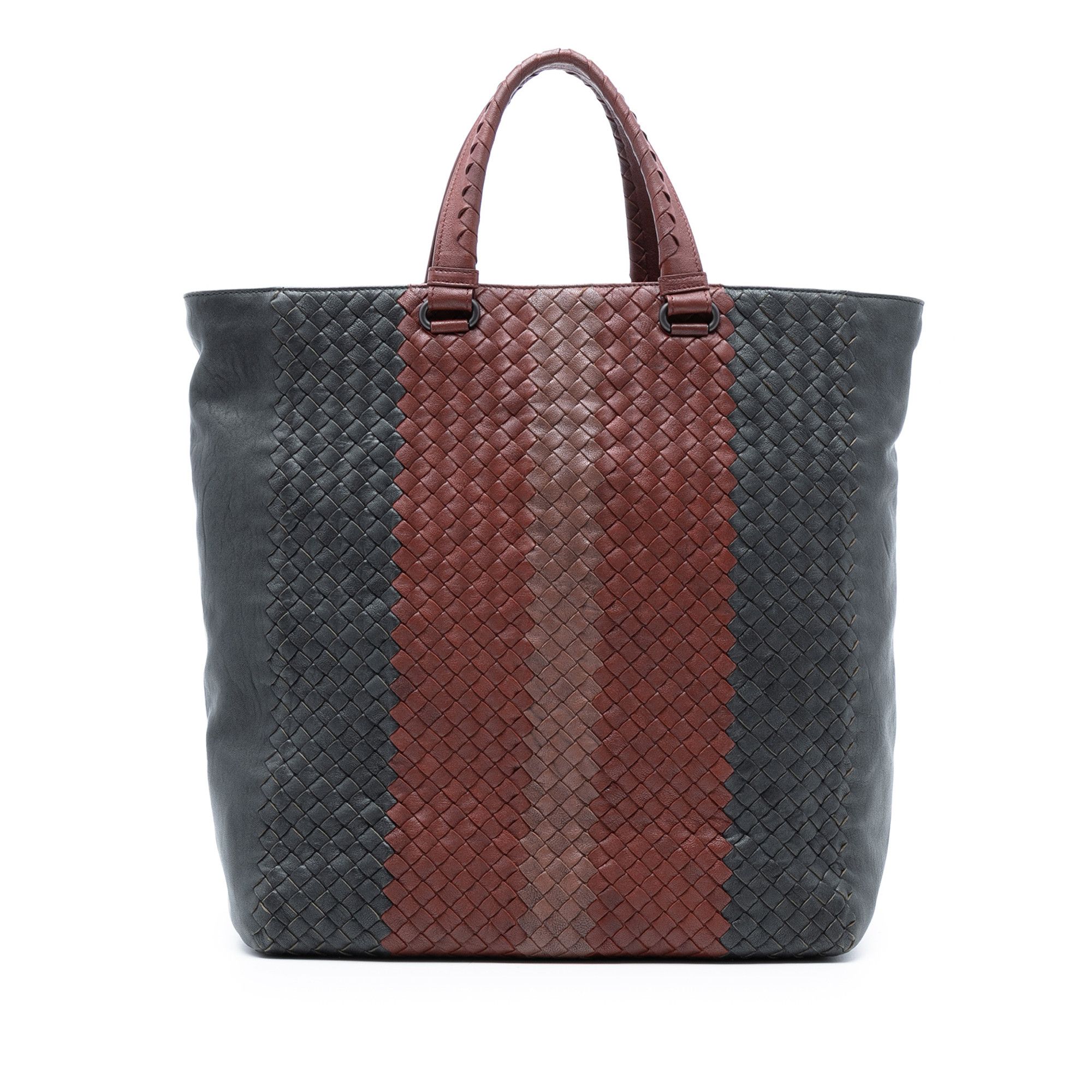 Bottega Veneta Bottega Veneta Tricolor Nappa Intrecciato Convertible Tote Size ONE SIZE - 1 Thumbnail