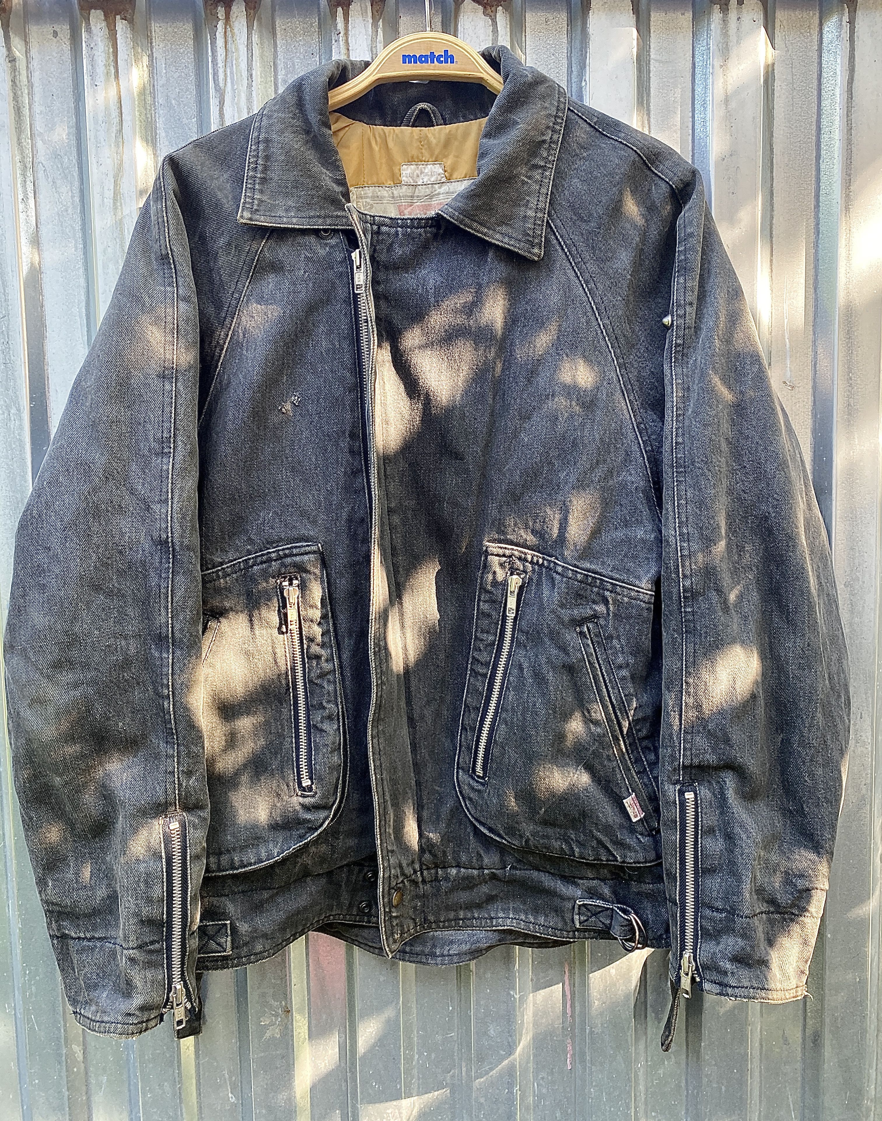 Levi's 💋VINTAGE RICK OWENS VIBE! LEVIS CARGO WASHED ZIPPER JACKET Size US M / EU 48-50 / 2 - 1 Thumbnail