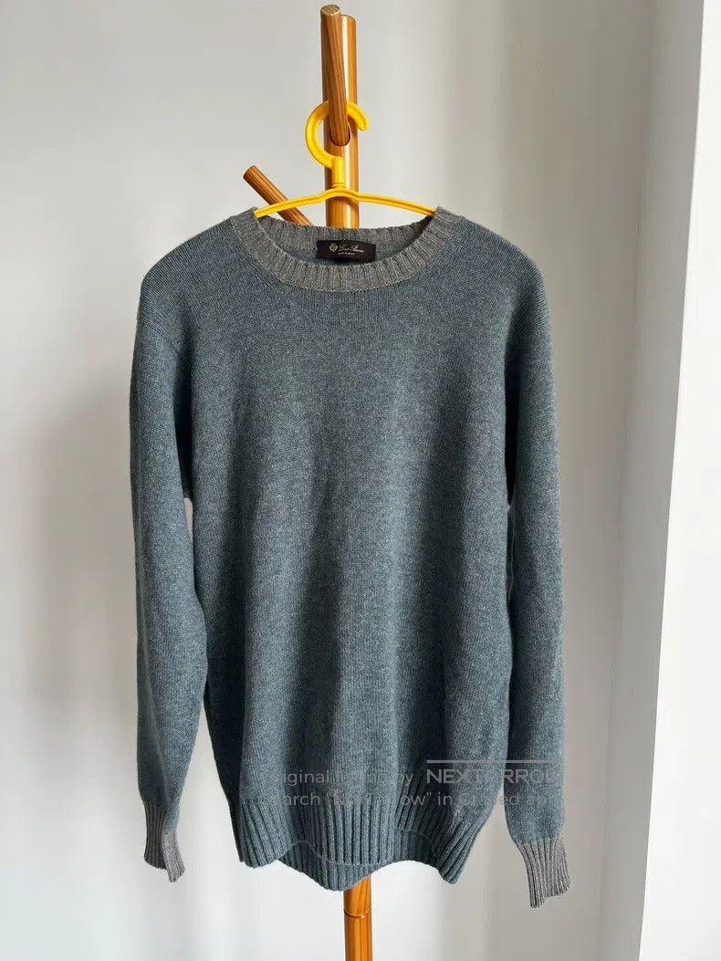 Loro Piana Loro Piana Pure cashmere misty blue sweater Size US L / EU 52-54 / 3 - 1 Thumbnail