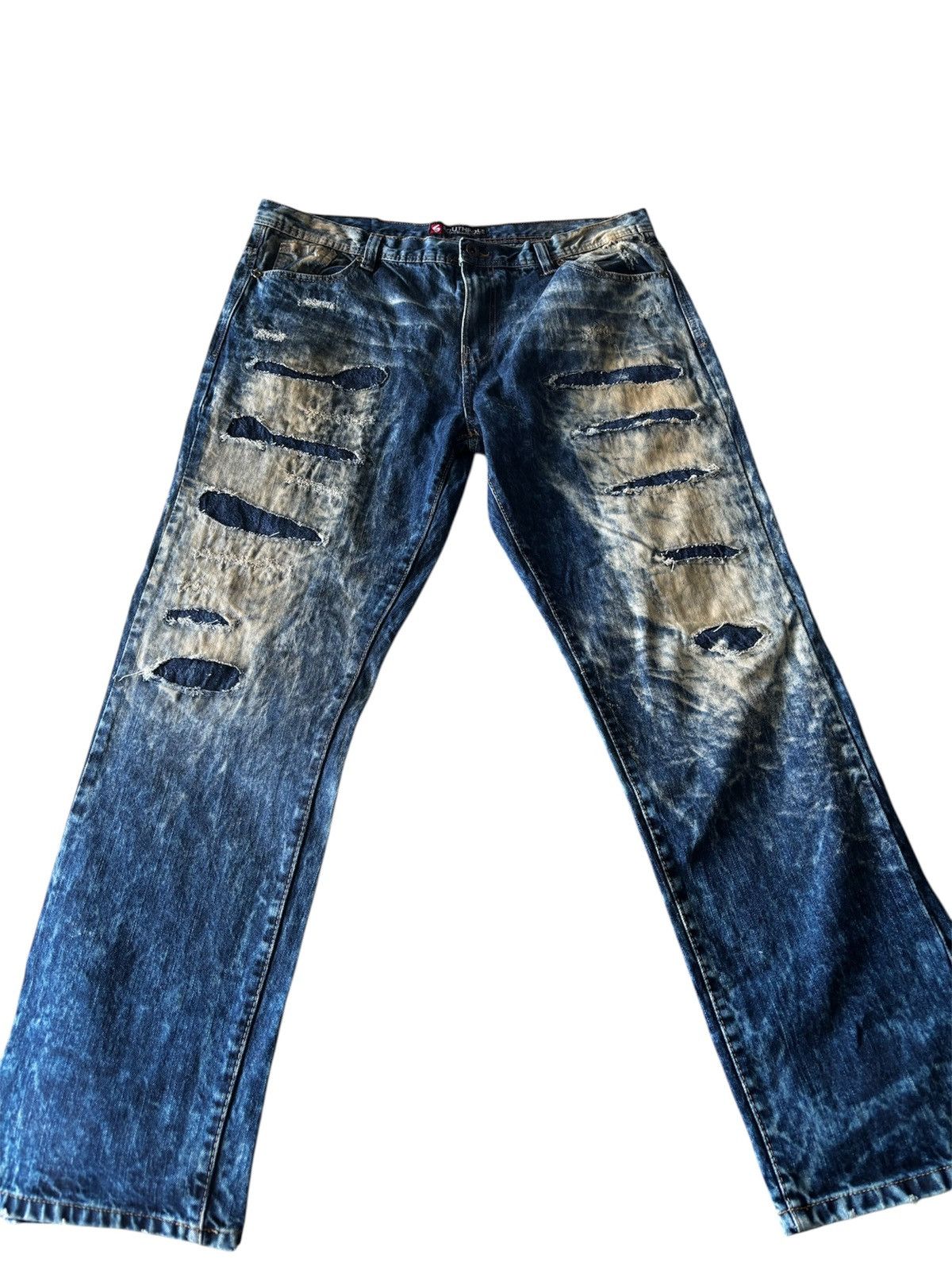 Southpole Southpole distressed acid wash denim jeans size 38 x 32 Size US 38 / EU 54 - 1 Thumbnail