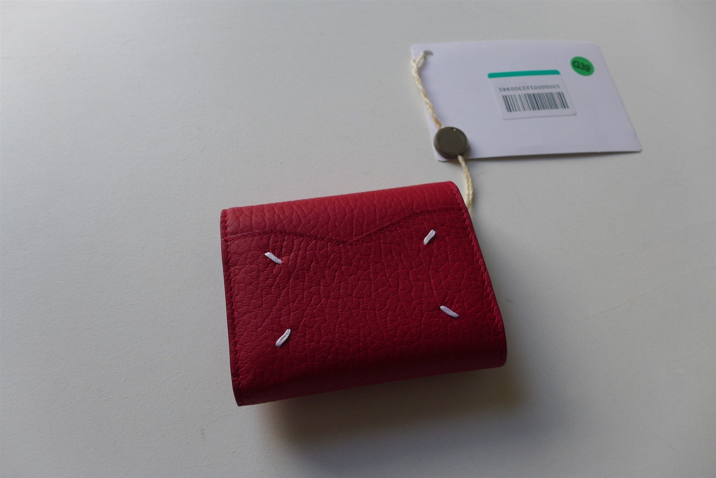 Maison Margiela Margiela Envelope Zip Wallet - Red Calf Leather Size ONE SIZE - 1 Thumbnail