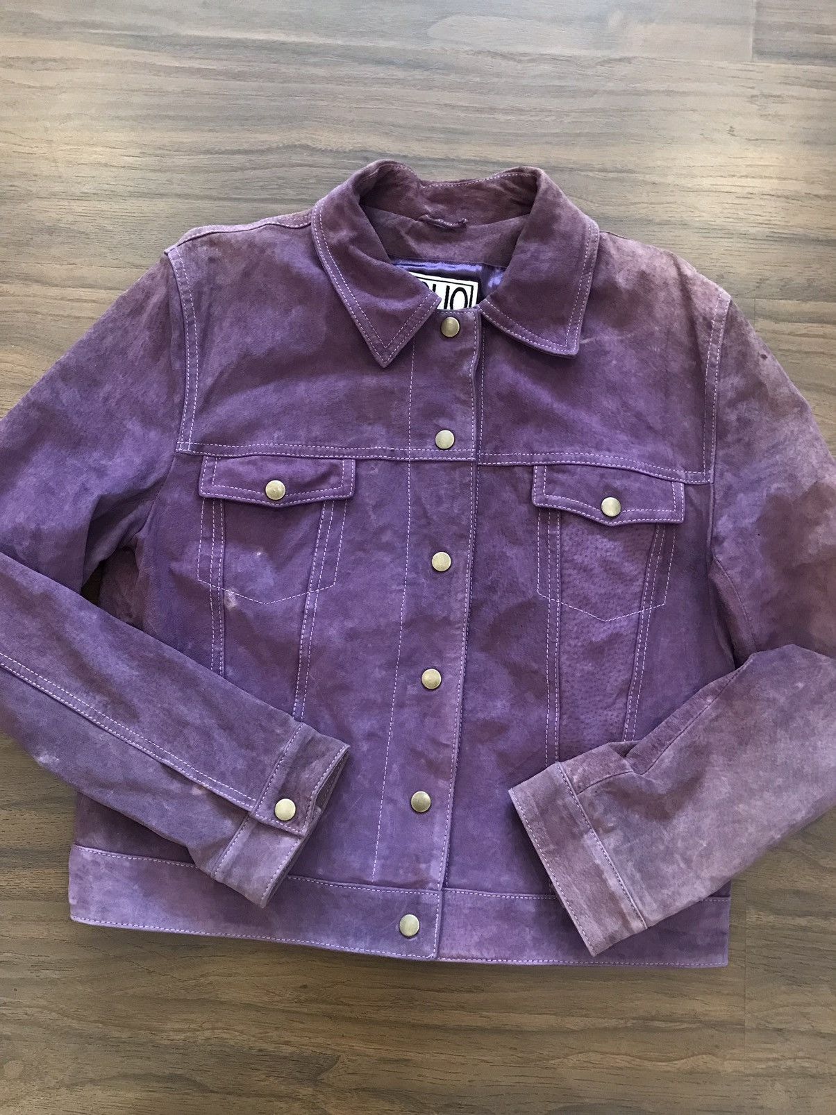 Japanese Brand × Vintage Vintage Suede Leather Jacket ( Clio ) Size M / US 6-8 / IT 42-44 - 8 Thumbnail
