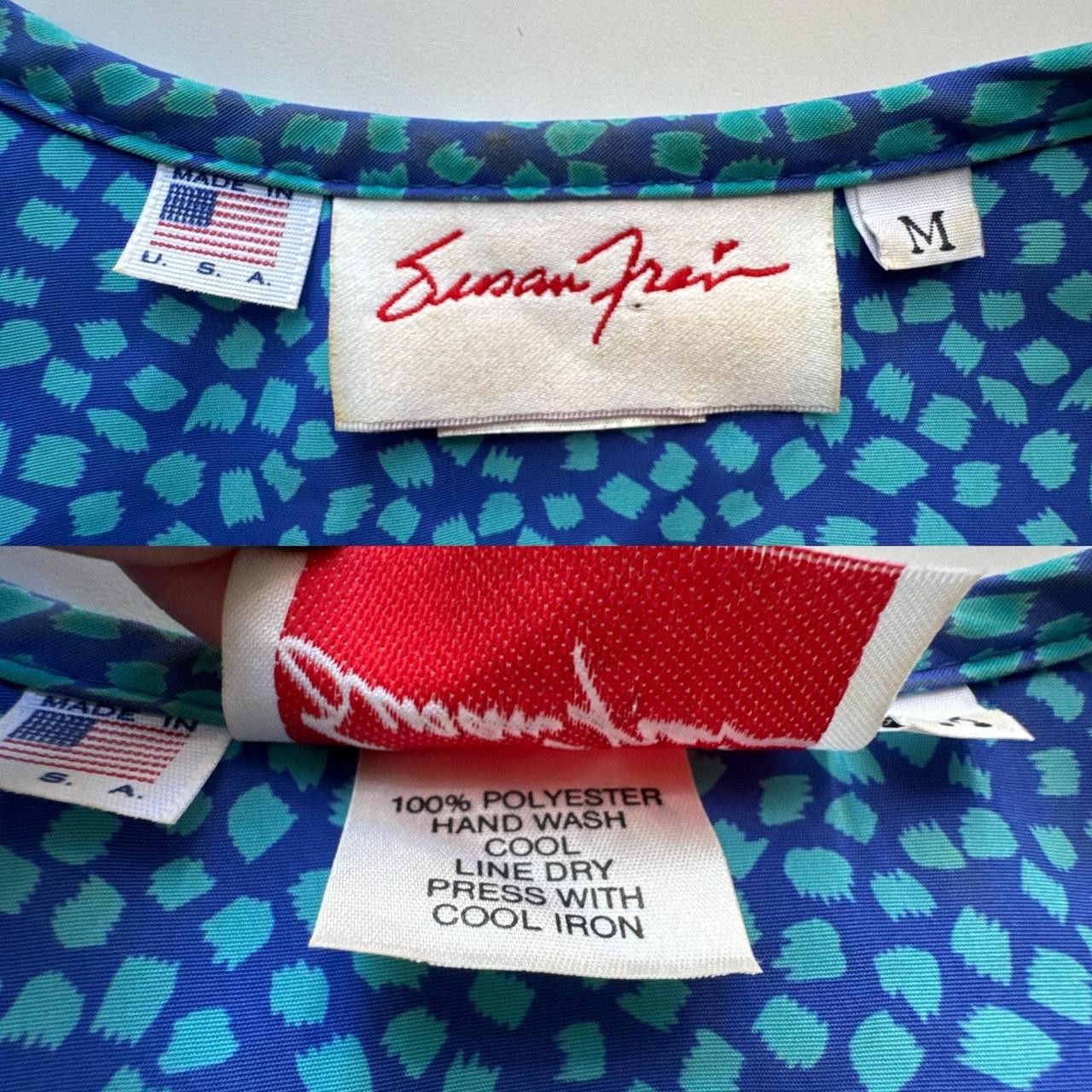 Other Susan Freis Vintage Made In USA Ruffle Blouse top Medium Size M / US 6-8 / IT 42-44 - 2 Thumbnail