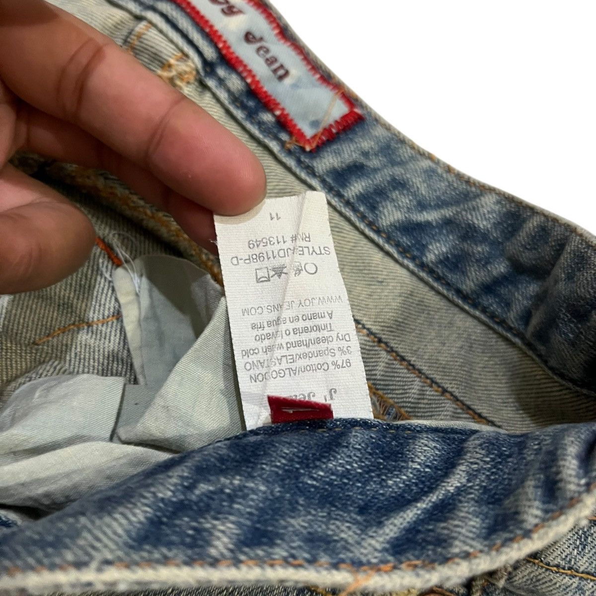 If Six Was Nine Joy Dean Denim Flared Embroidery Girl Size US 31 - 9 Thumbnail