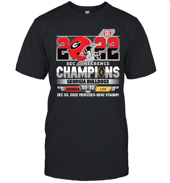 Designer 2022 Georgia Bulldogs Champions T-Shirt Size M / US 6-8 / IT 42-44 - 1 Thumbnail