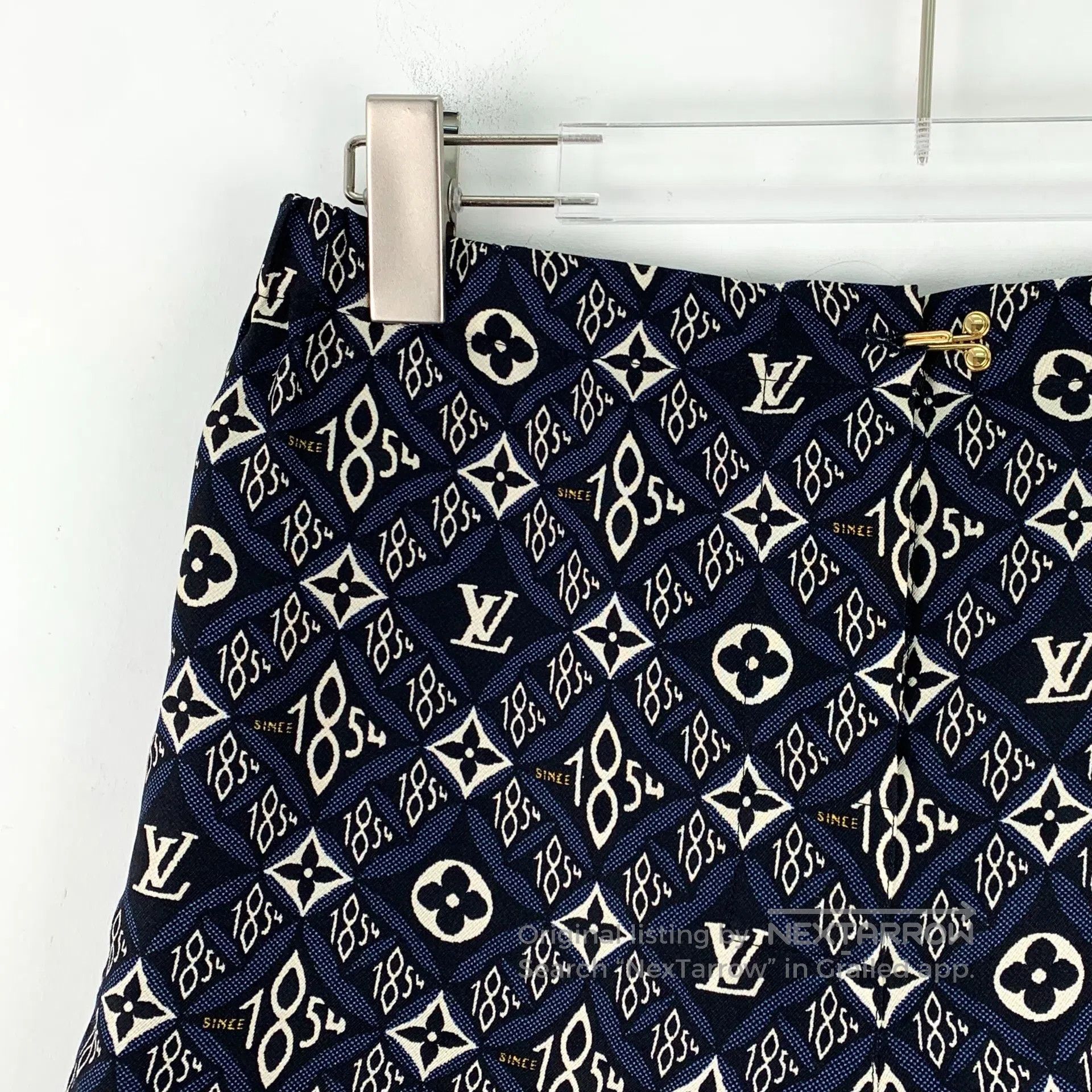 Louis Vuitton Louis Vuitton Dark Blue Logo Monogrammed Silk Casual Short Size US 34 / EU 50 - 3 Thumbnail