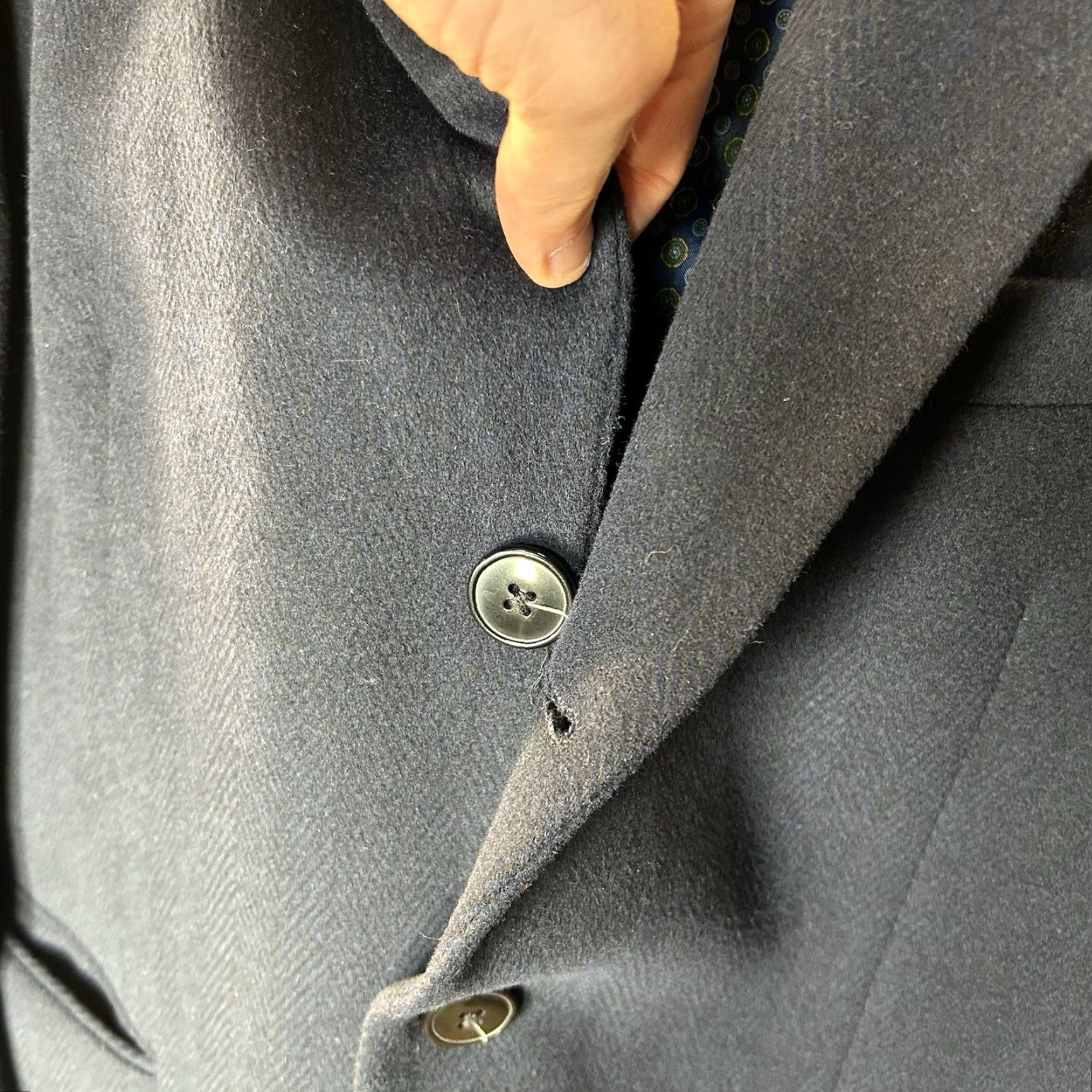 Tallia Tallia Navy Blue Wool Blend Herringbone Overcoat Long Coat Men L Tallia Navy Blue Wool Blend Herringbone Overcoat Long Coat Men L Size US L / EU 52-54 / 3 - 4 Thumbnail