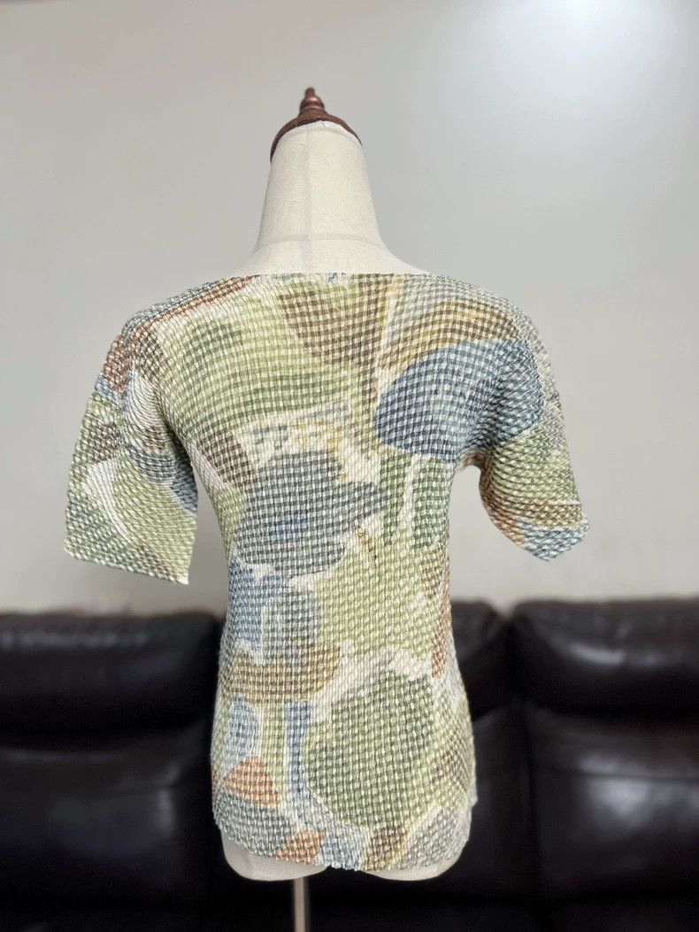 Issey Miyake issey miyake Oil painting pleated short sleeves 2506-Nextar Size L / US 10 / IT 46 - 3 Thumbnail