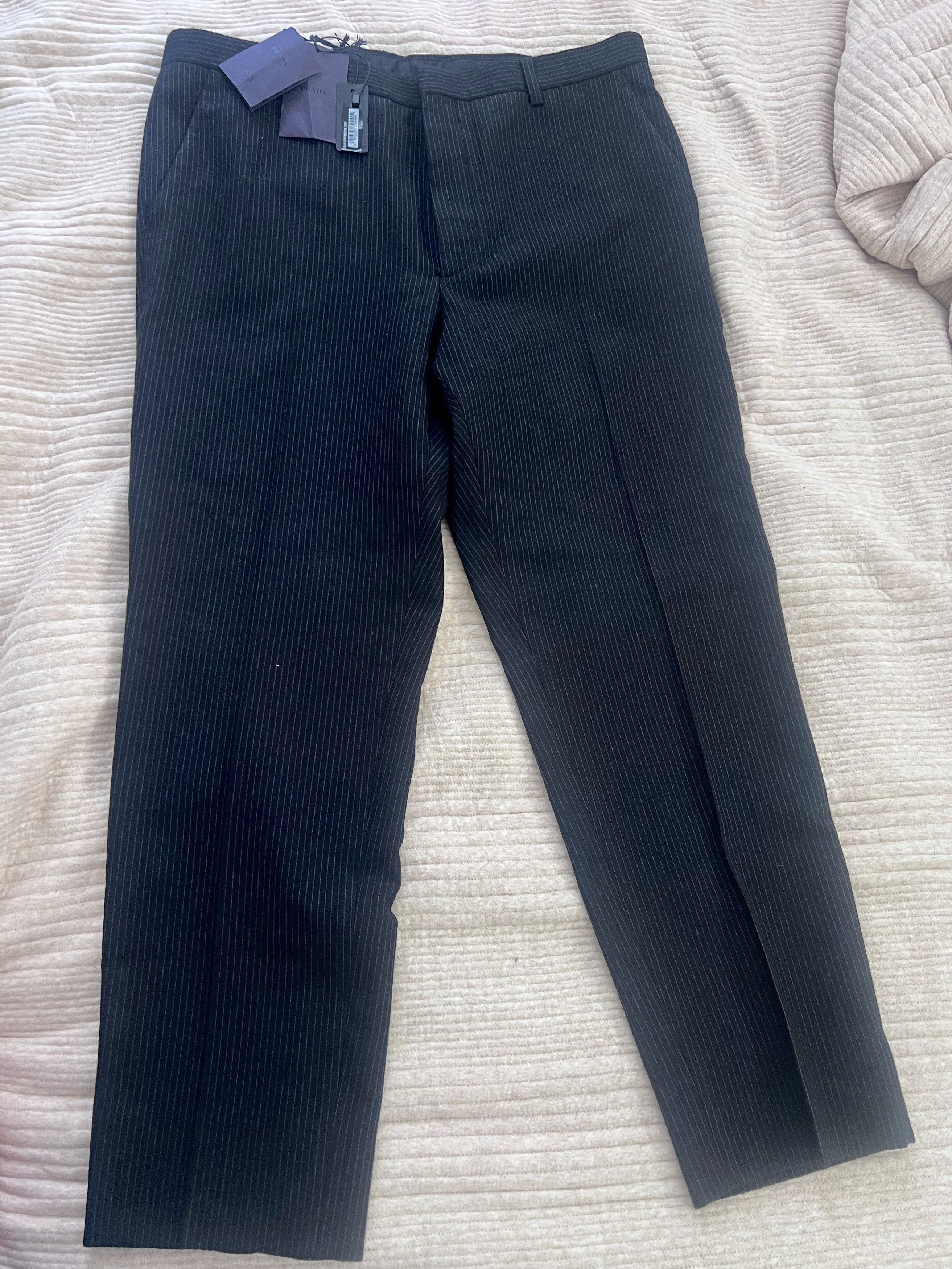 Prada Prada by Raf Simons 2024 Pleated Wide Wool Pants | Grailed