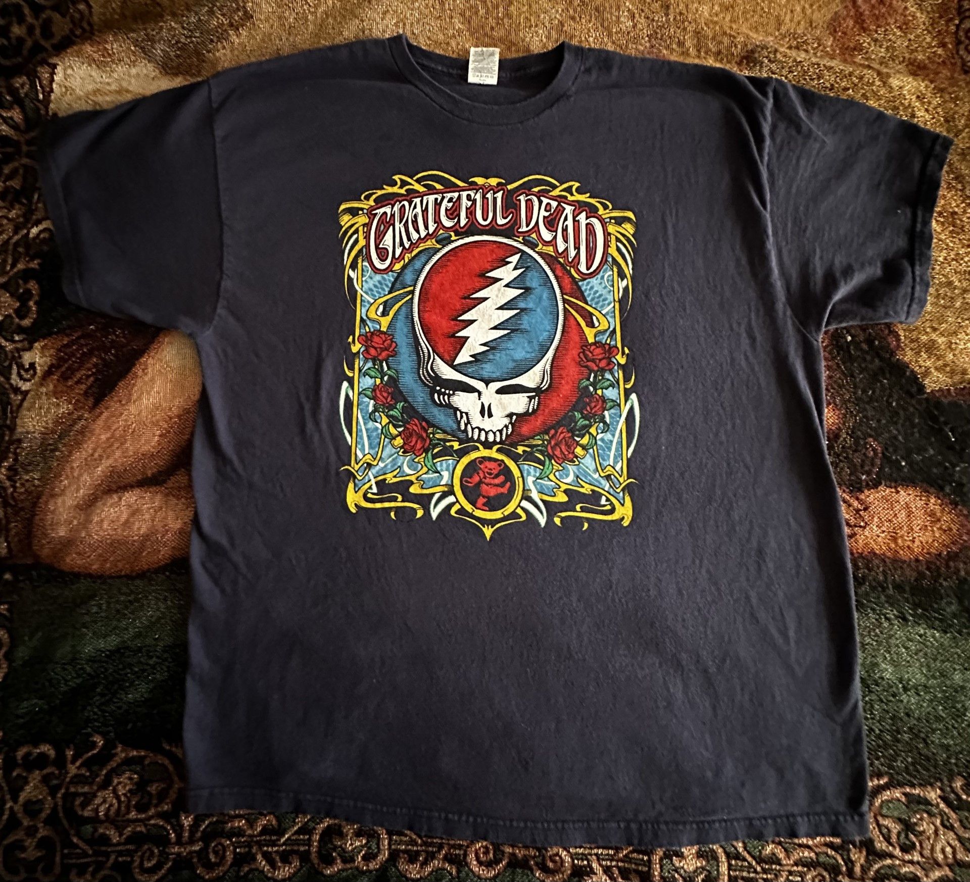 Vintage Grateful Dead Shirt Mens 2XL Skull Roses