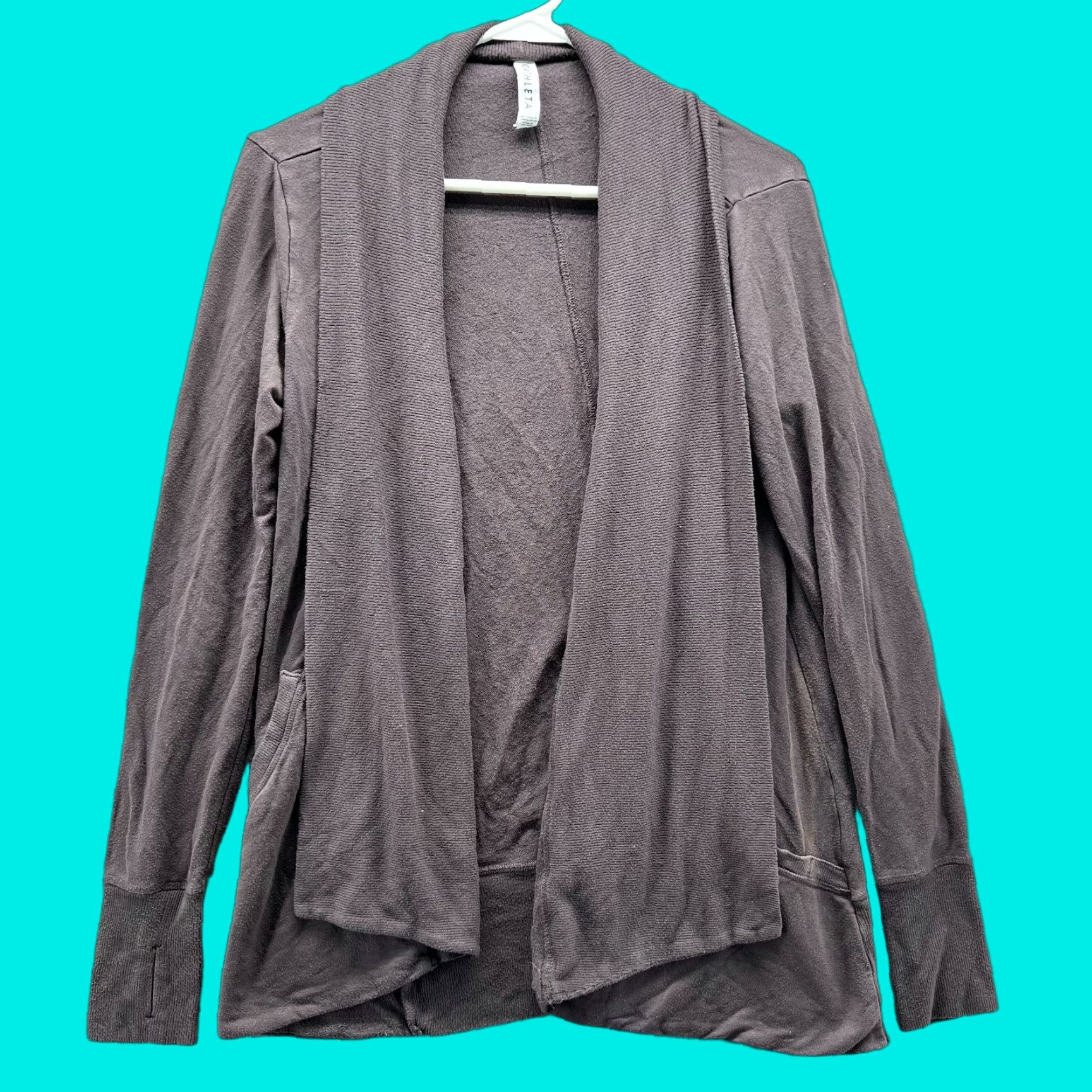 Athleta Athleta Sweater Cardigan Womens XS Purple Solid Stretch Fleece Logo 77944 Size XS / US 0-2 / IT 36-38 - 1 Thumbnail