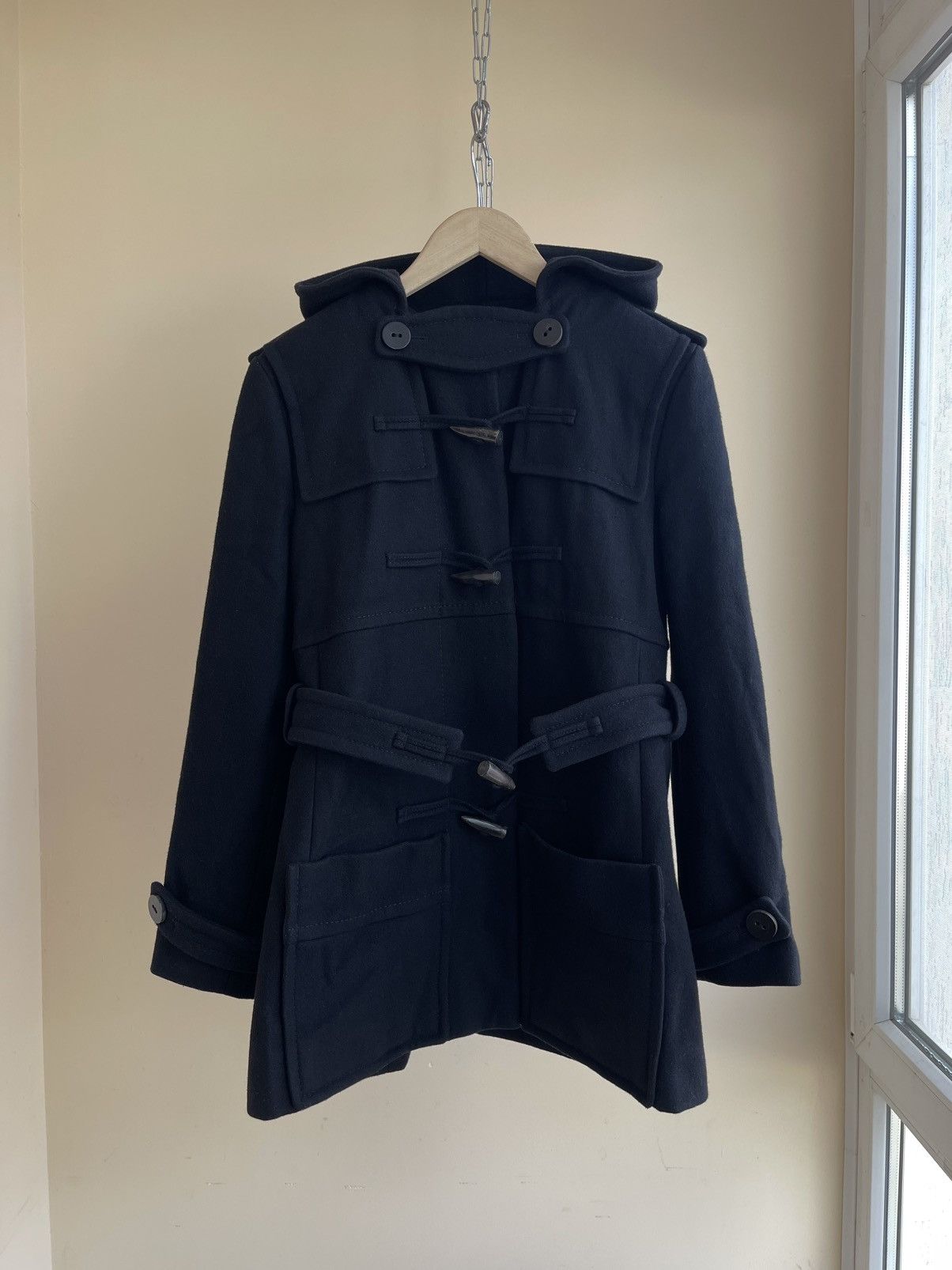 DRYKORN Drykorn Wool Blend Hooded Duffle Coat Jacket Size L / US 10 / IT 46 - 1 Thumbnail