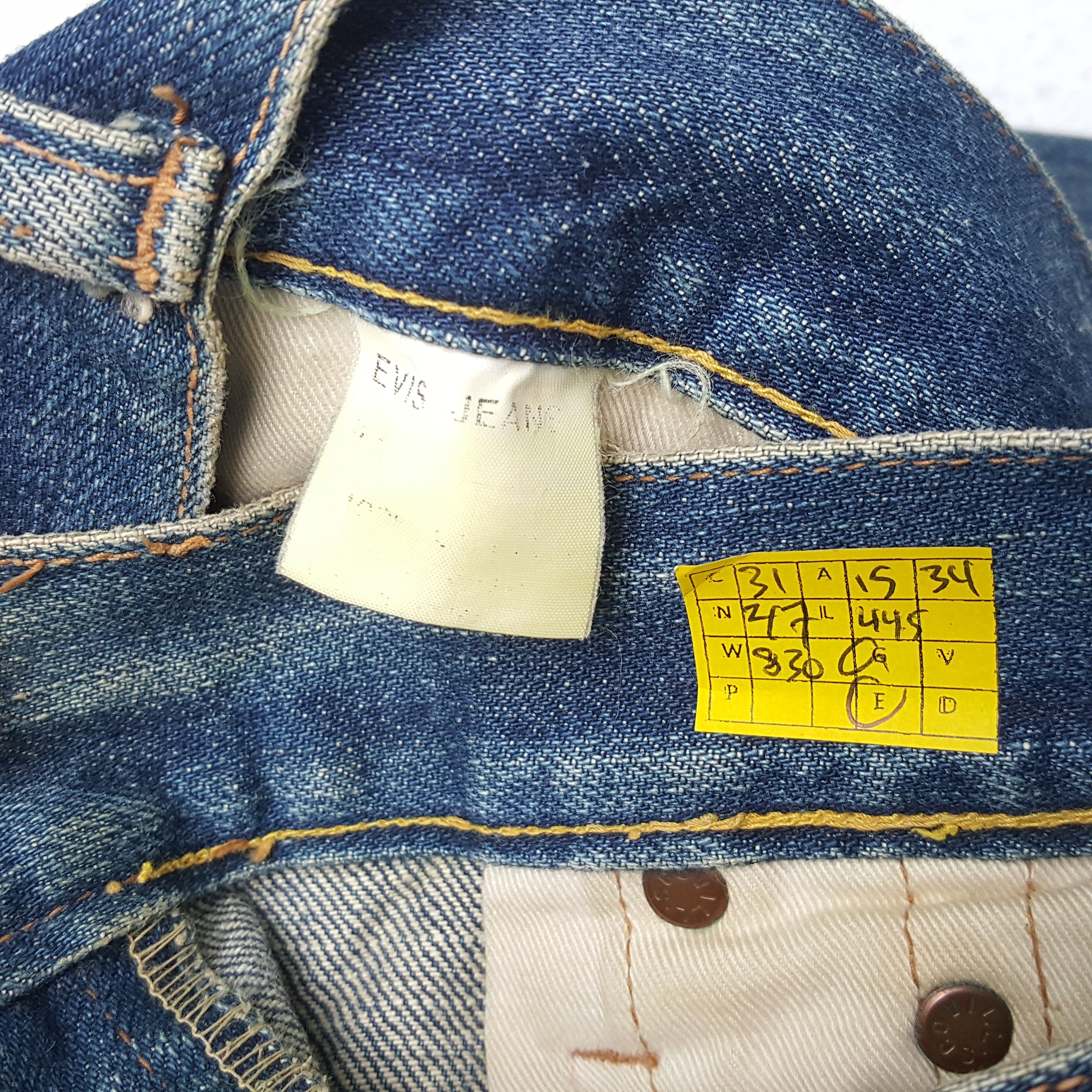 Evisu × Japanese Brand × Vintage Vintage EVISU Japanese Daicock Custom Style Distressed Jeans Size US 30 / EU 46 - 13 Thumbnail