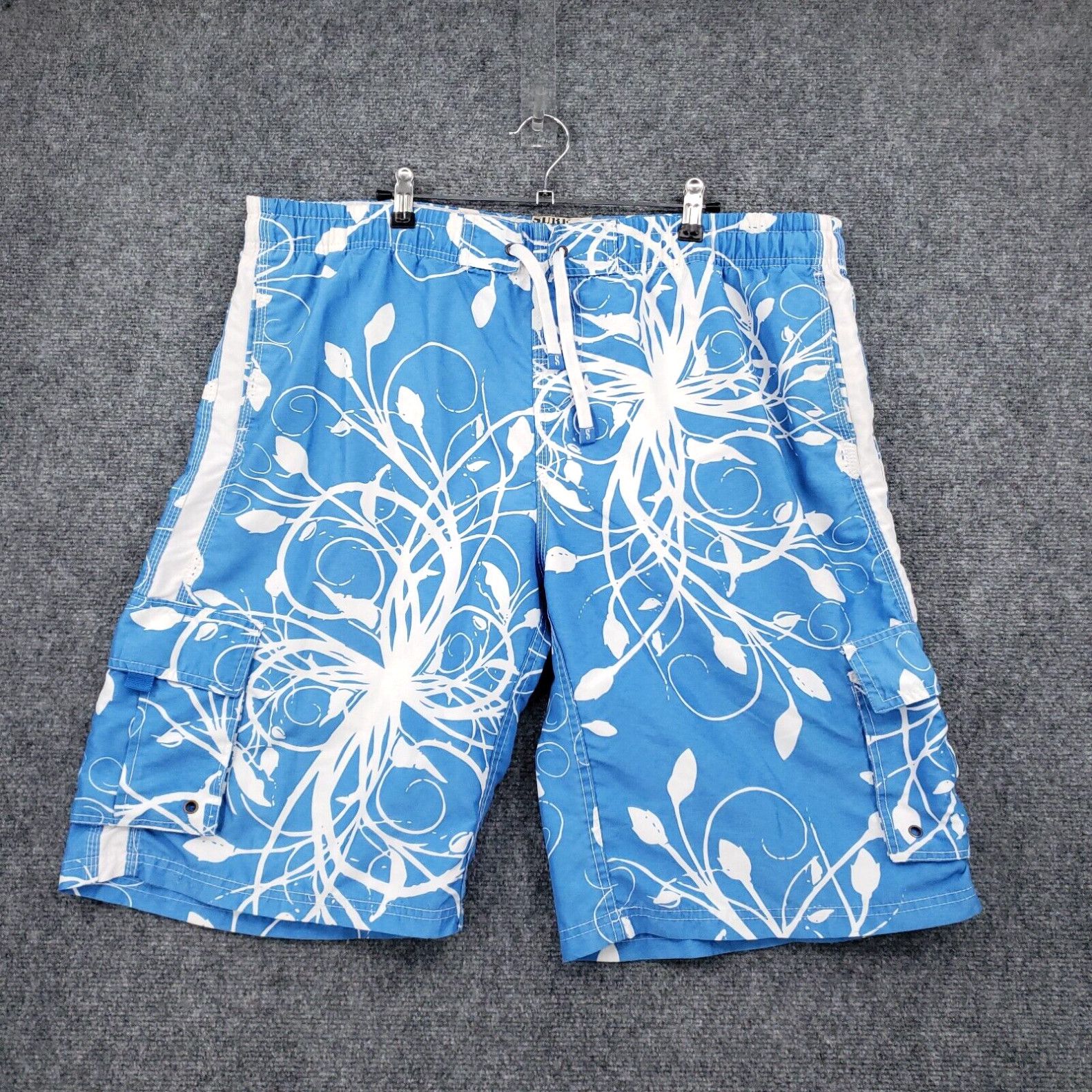 Swims Surf Mentality Swim Trunks Mens XXL 2XL Blue Drawstring