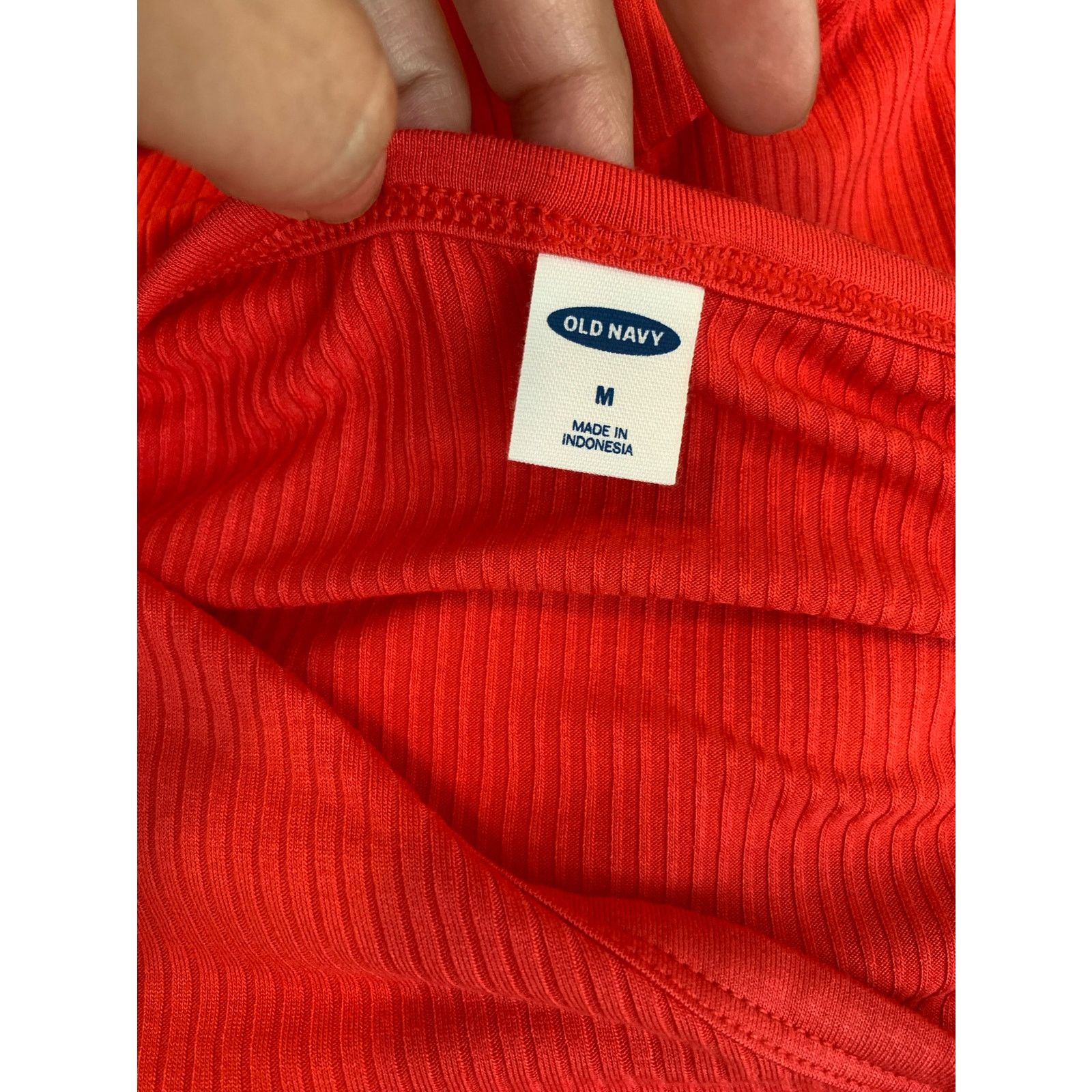 Old Navy Old Navy orange ribbed long sleeves minimalist tee size M Size M / US 6-8 / IT 42-44 - 3 Thumbnail