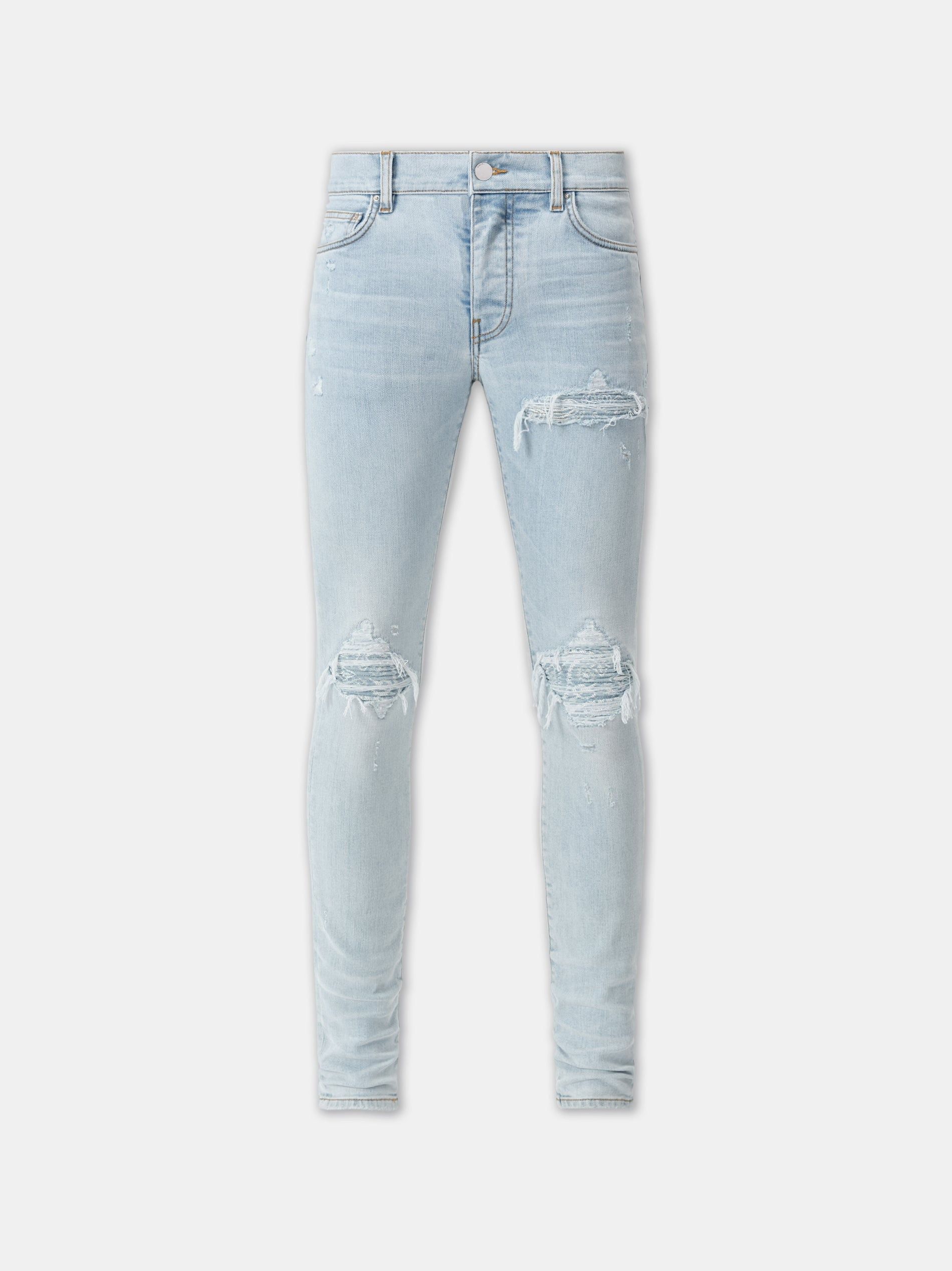 Amiri o1s1wg110425 MX1 Bandana Jacquard Jeans in Blue Size US 36 / EU 52 - 1 Thumbnail