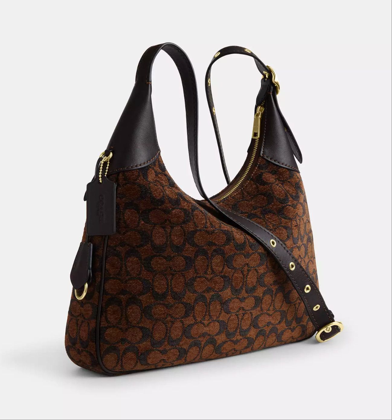 Coach Ella Shoulder Bag In Signature Chenille CCE49 Size ONE SIZE - 16 Thumbnail