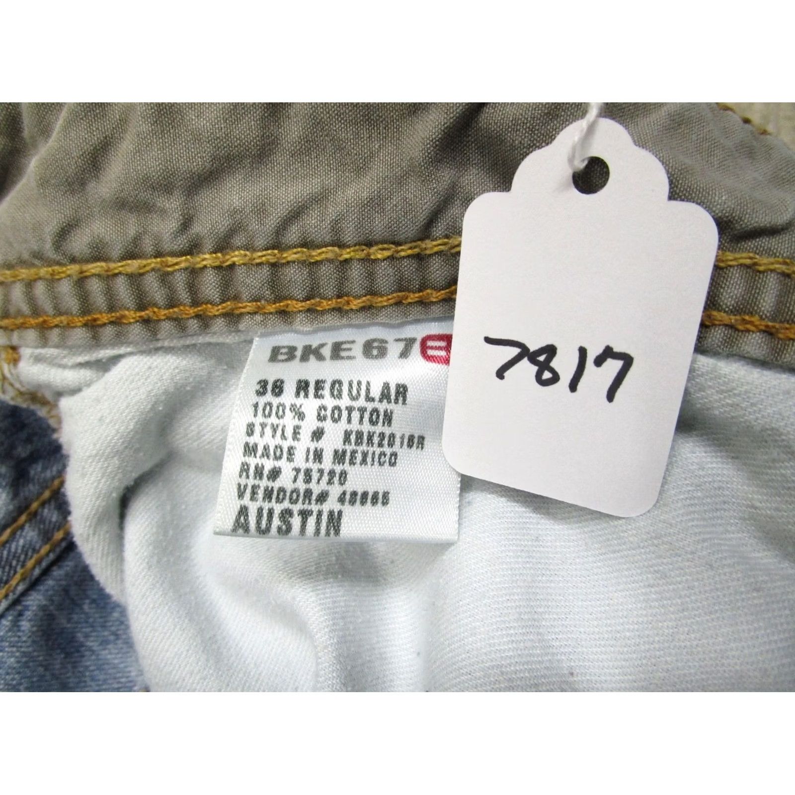 Vintage Buckle Jeans Men 36x30 Light Wash Buckle Baggy Straight 5-Pocket Denim Regular Modern Logo Y2K Vintage Mens Size US 36 / EU 52 - 8 Thumbnail