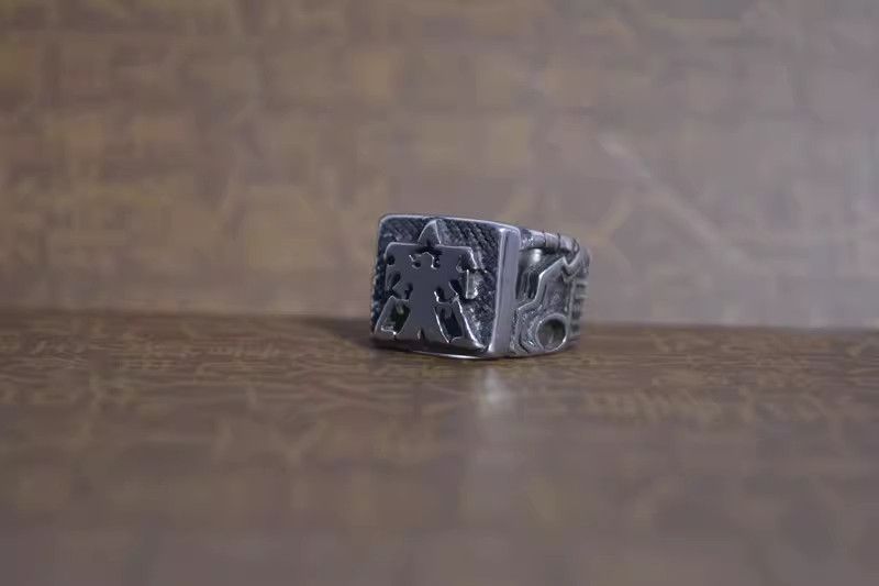 Jewelry Punk Jewelry Rings Open Size Chrome Ring (Size 7-13) Size ONE SIZE - 6 Thumbnail