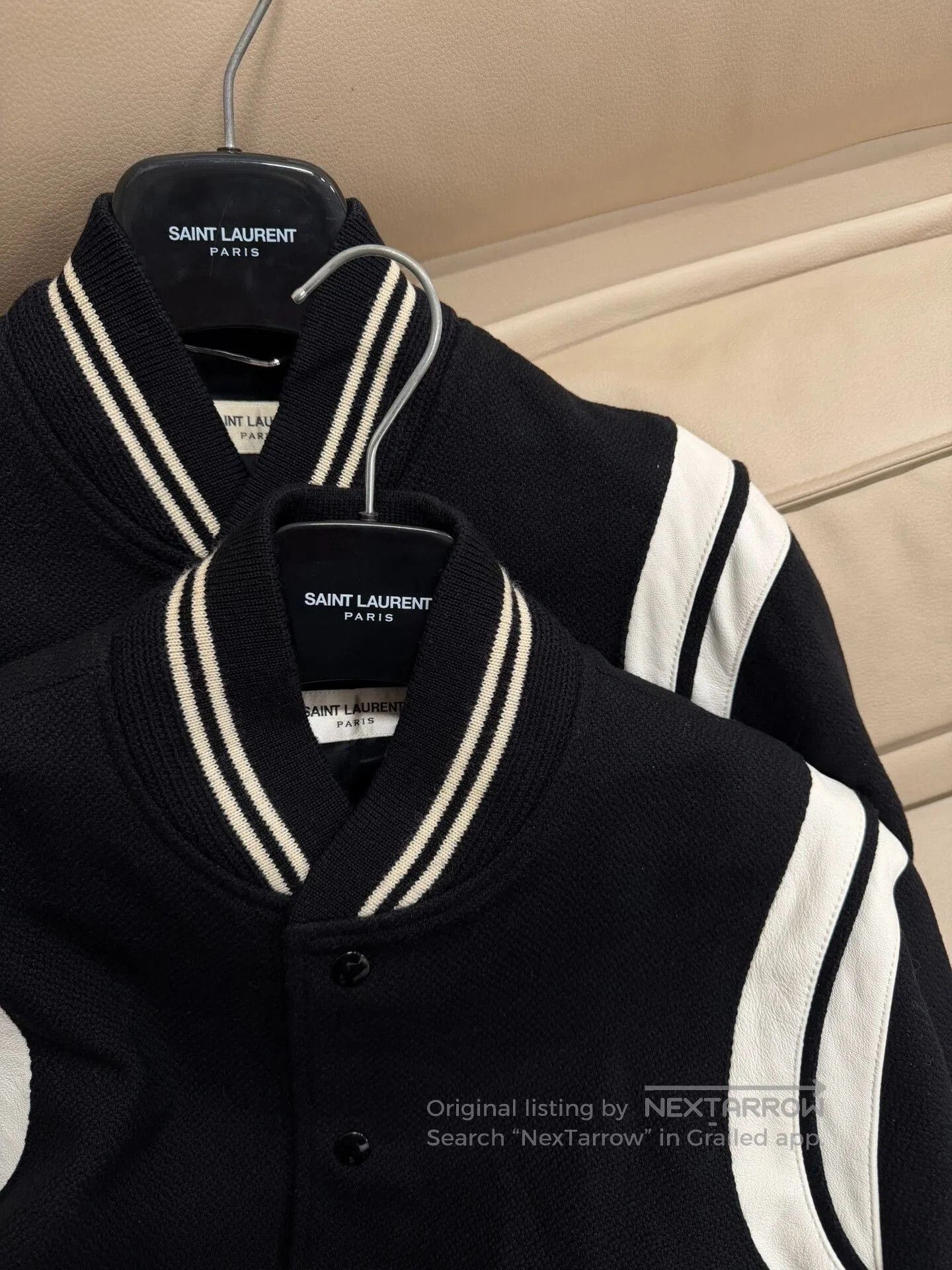 Saint Laurent Paris Saint Laurent Black and White Teddy Jacket. Size US M / EU 48-50 / 2 - 3 Thumbnail