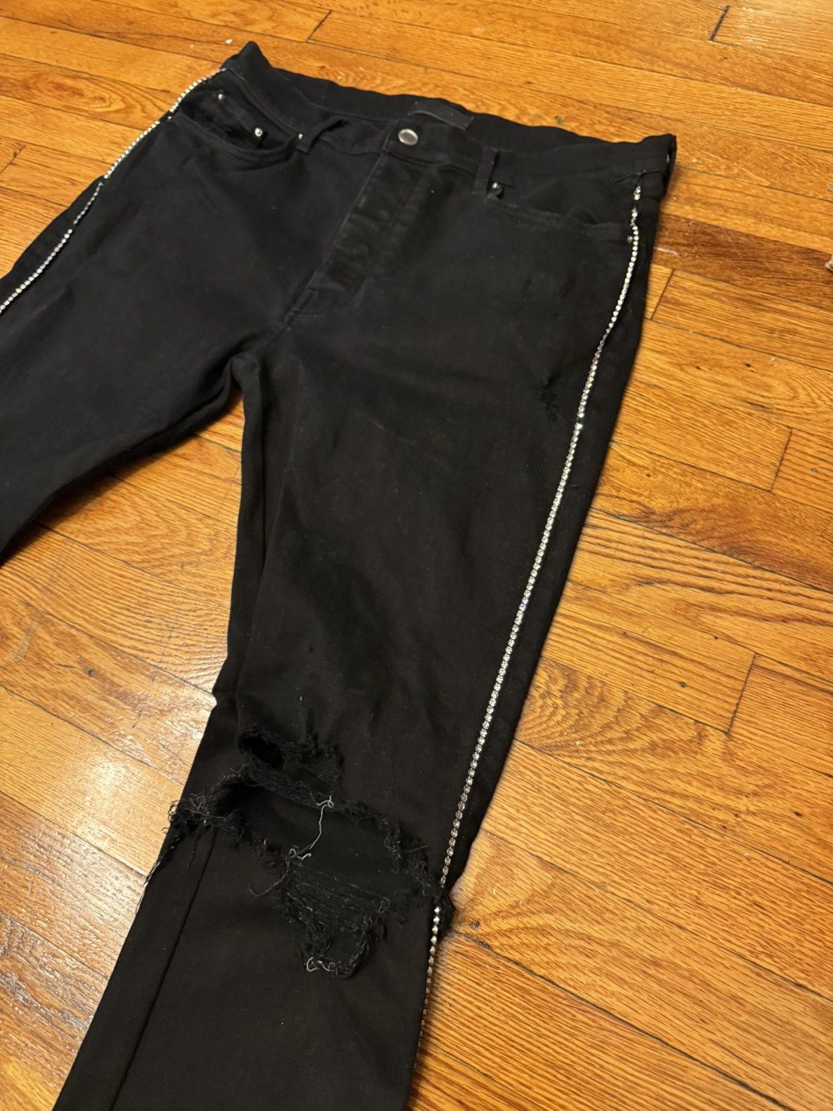 Amiri Amiri Mx1 Crystal Track Jeans VVS Size 38 Size US 38 / EU 54 - 5 Thumbnail