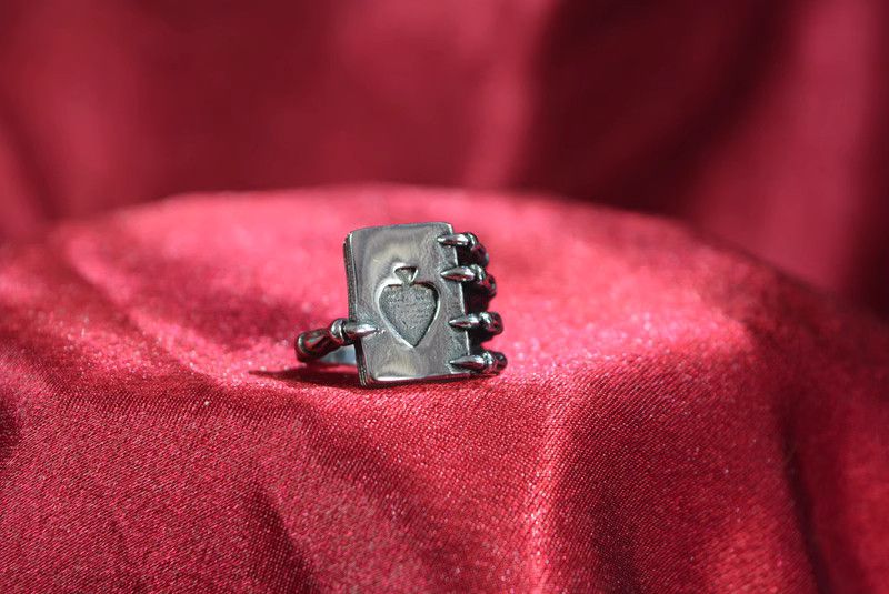 Jewelry Skull Modern Jewelry Rings Open Size Chrome Ring (Size 7-13) Size ONE SIZE - 3 Thumbnail