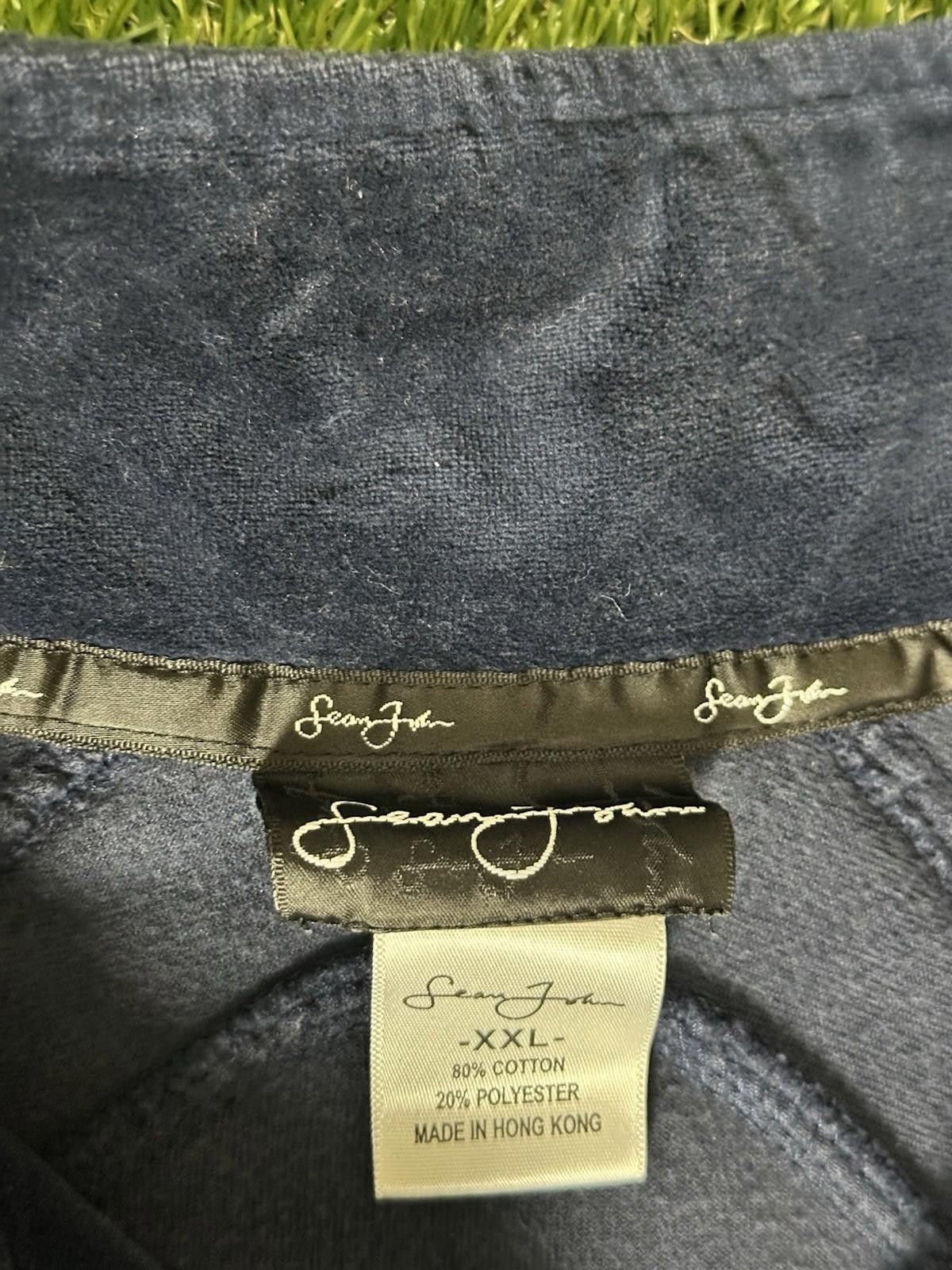 Designer Sean John Velour Track Jacket Blue XXL Size US XXL / EU 58 / 5 - 4 Thumbnail