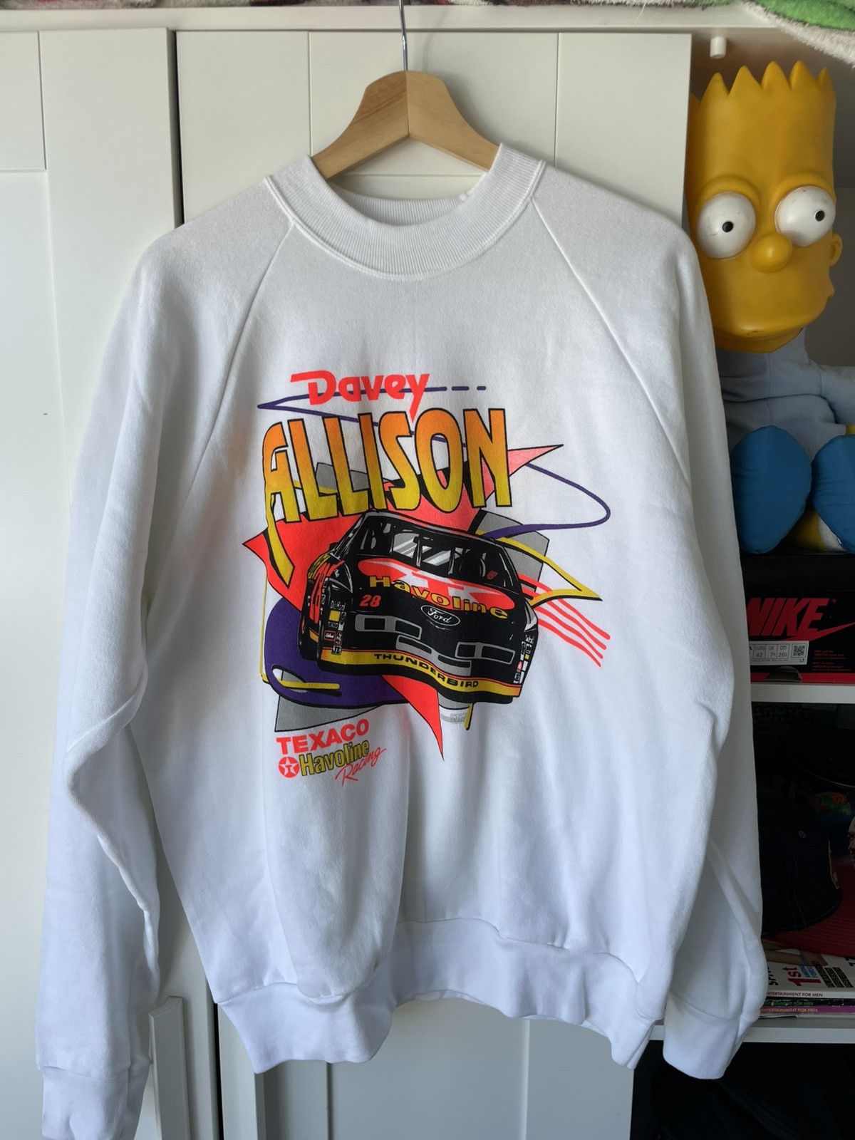 Vintage davey allison nascar crewneck
