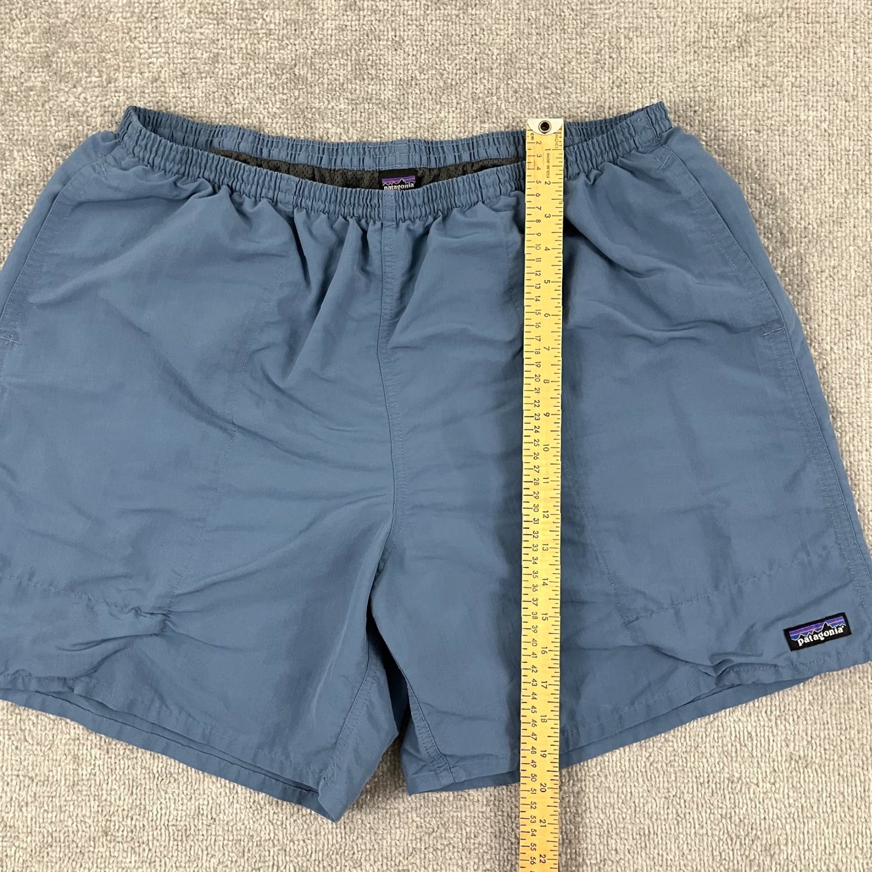 Patagonia Patagonia Baggies Shorts Mens 2XL 6.5" Lined Blue Hybrid Swimming Hiking Trail Size US 39 - 6 Thumbnail