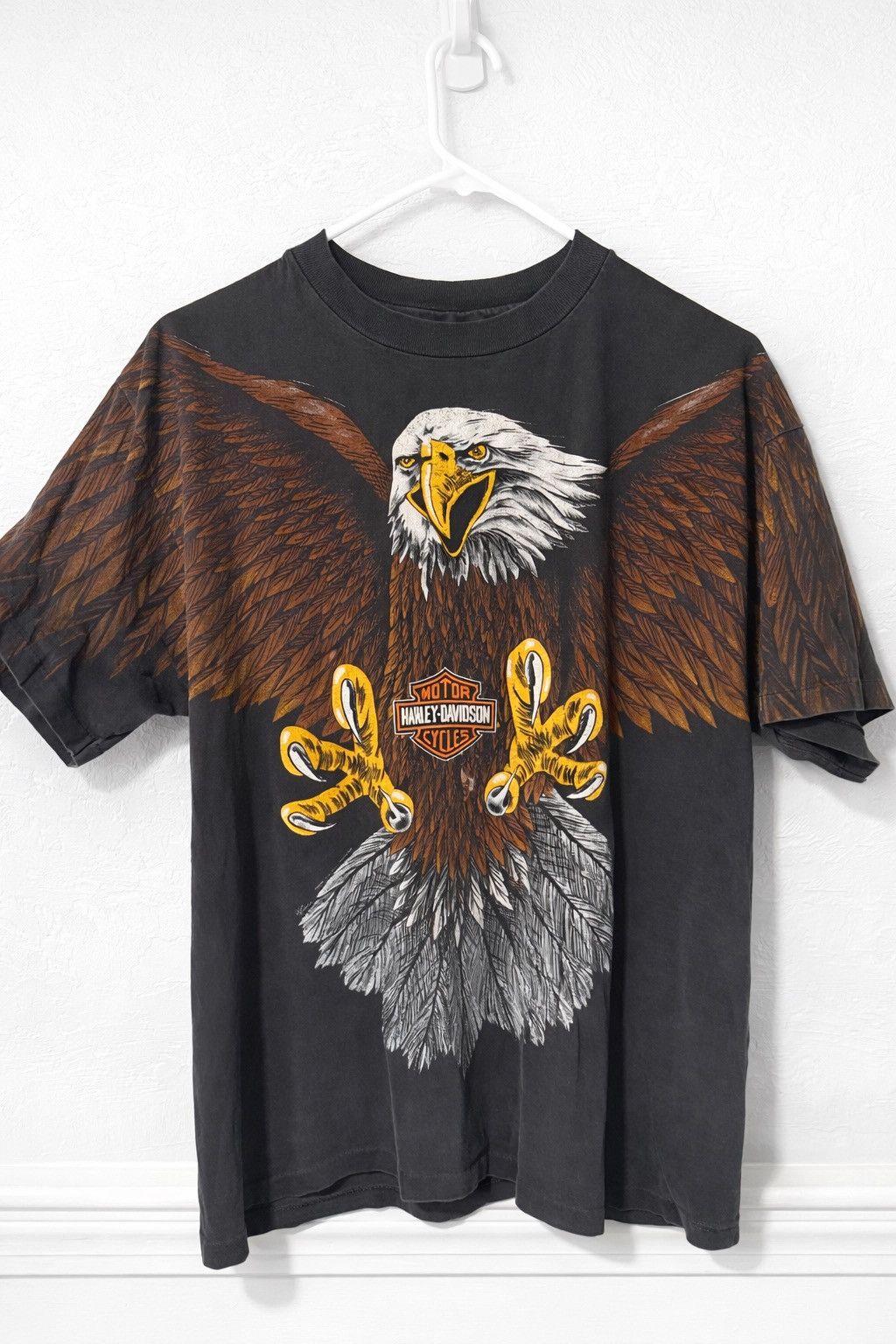 Harley Davidson Harley Davidson Thrashed Eagle AOP Faded Distressed Tee Size US L / EU 52-54 / 3 - 1 Thumbnail
