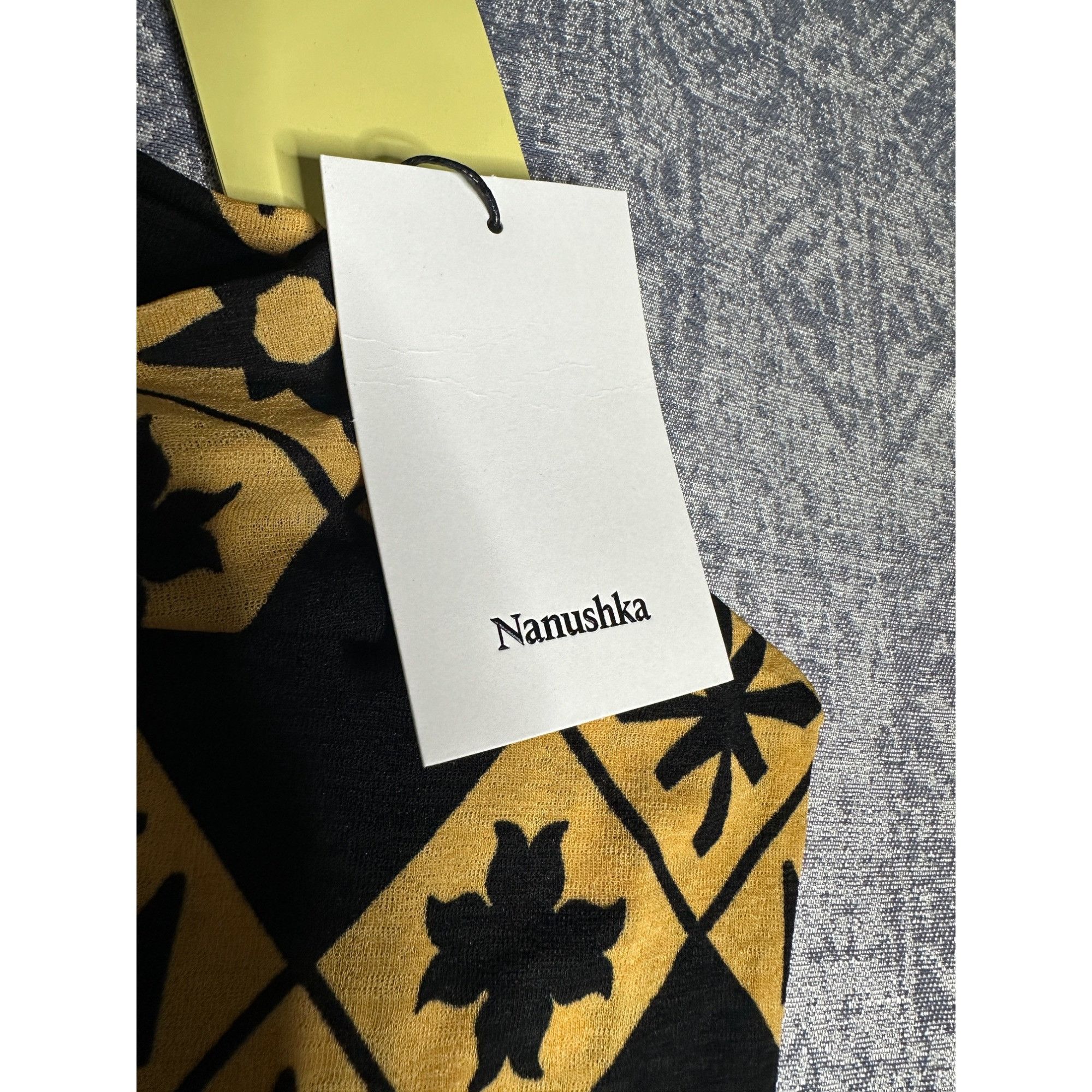 Nanushka Nanushka Annyka Pronted Mesh Jersey Fitted Turtleneck Sleeve Size L / US 10 / IT 46 - 4 Thumbnail