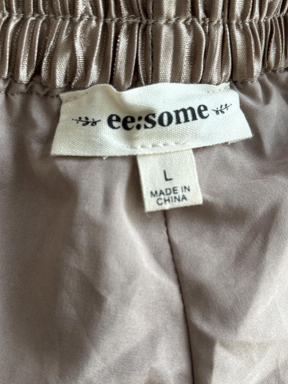Other Pleated Beige Mini Skirt with Elastic Waist Size 36" / US 14 / IT 50 - 4 Thumbnail