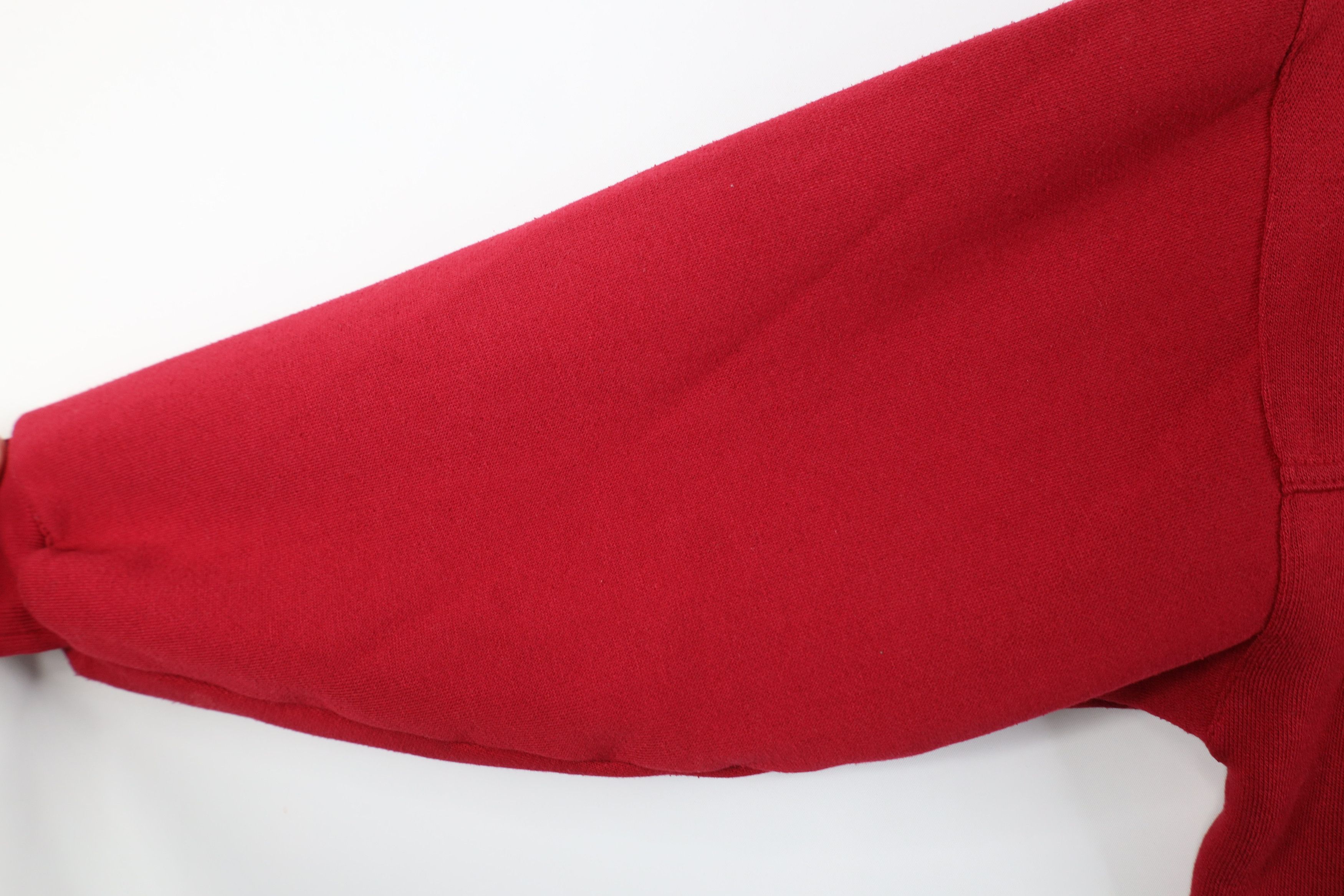 Vintage Vintage 90s Streetwear Argyle Mock Neck Sweatshirt Red Size M / US 6-8 / IT 42-44 - 7 Thumbnail