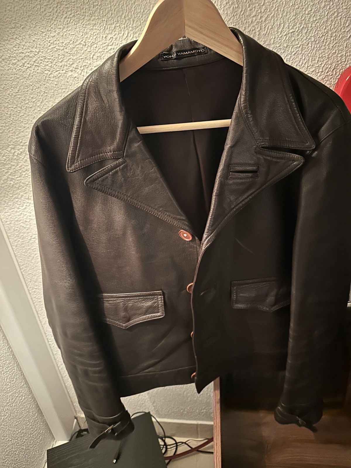 Men's Yohji Yamamoto Leather Jackets | Grailed